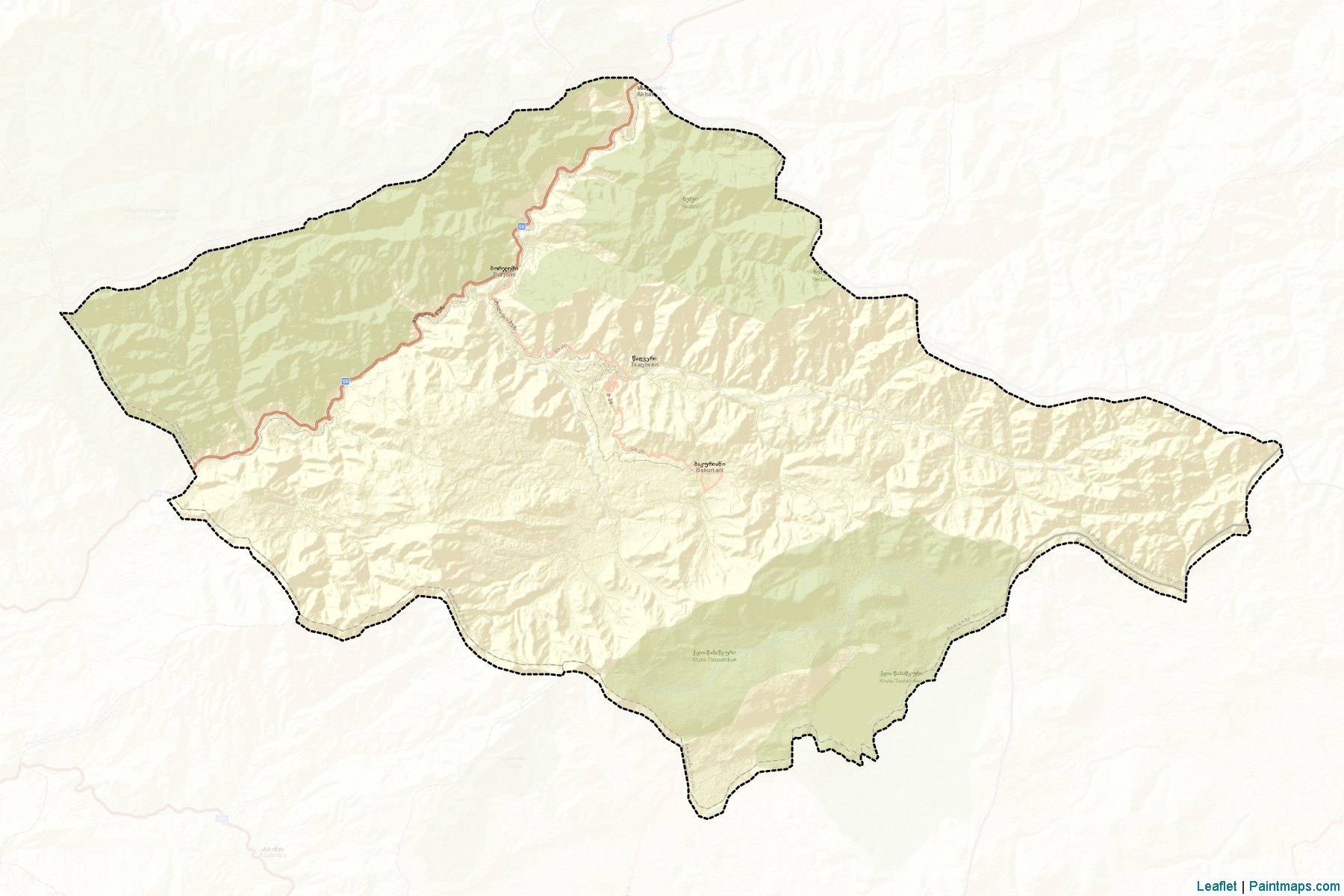 Borjomi (Samtskhe-Javakheti) Map Cropping Samples-2