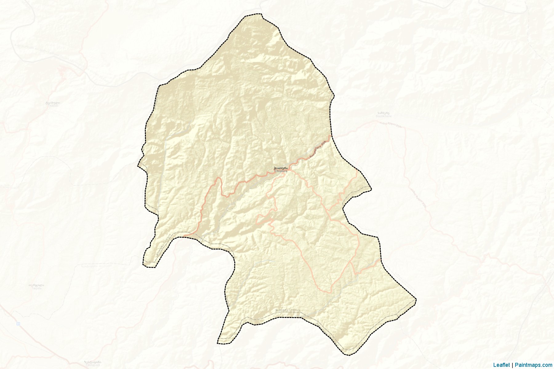 Muestras de recorte de mapas Chiatura (Imereti)-2