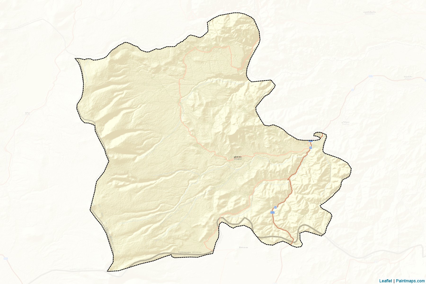 Muestras de recorte de mapas Dmanisi (Kvemo Kartli)-2