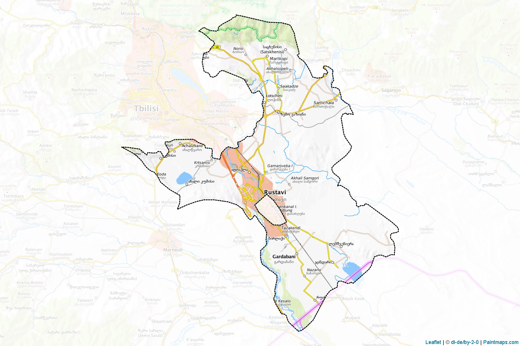 Gardabani (Kvemo Kartli) Map Cropping Samples-1