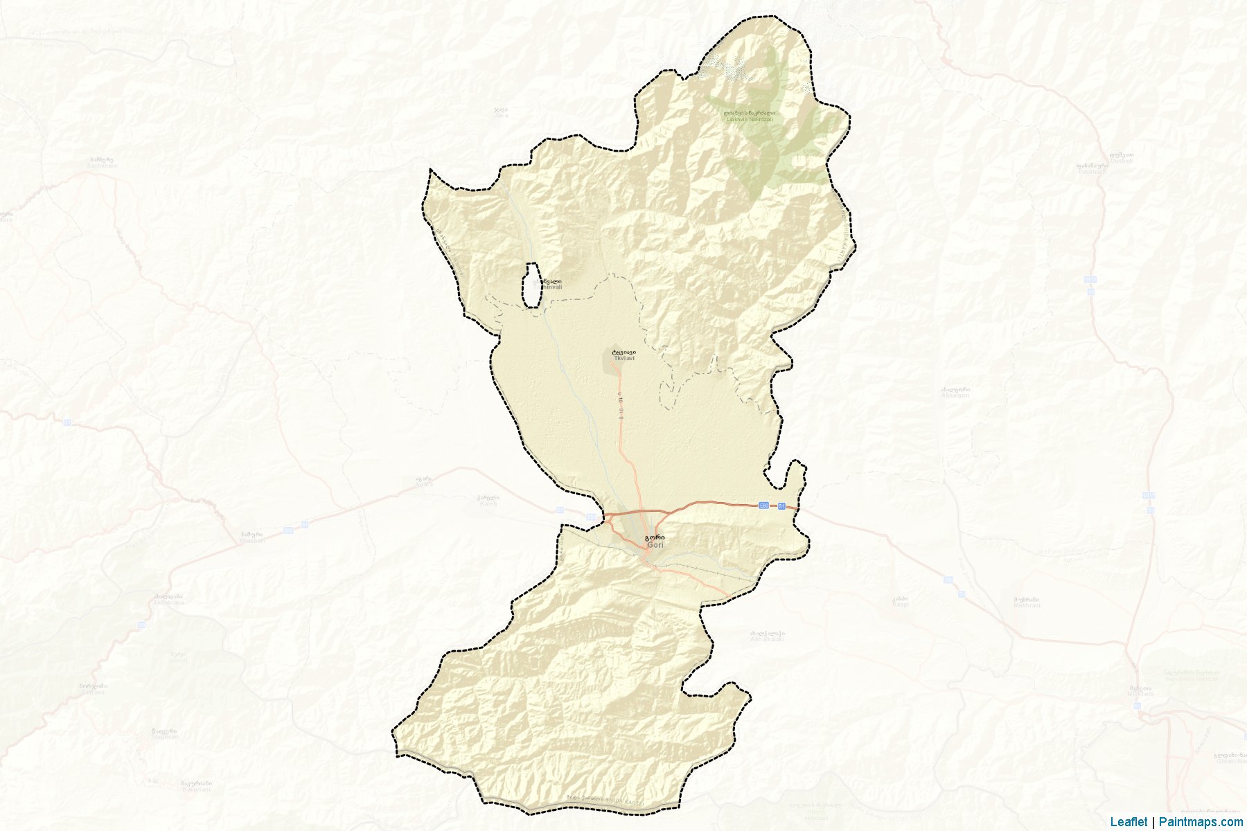 Gori (Shida Kartli) Map Cropping Samples-2