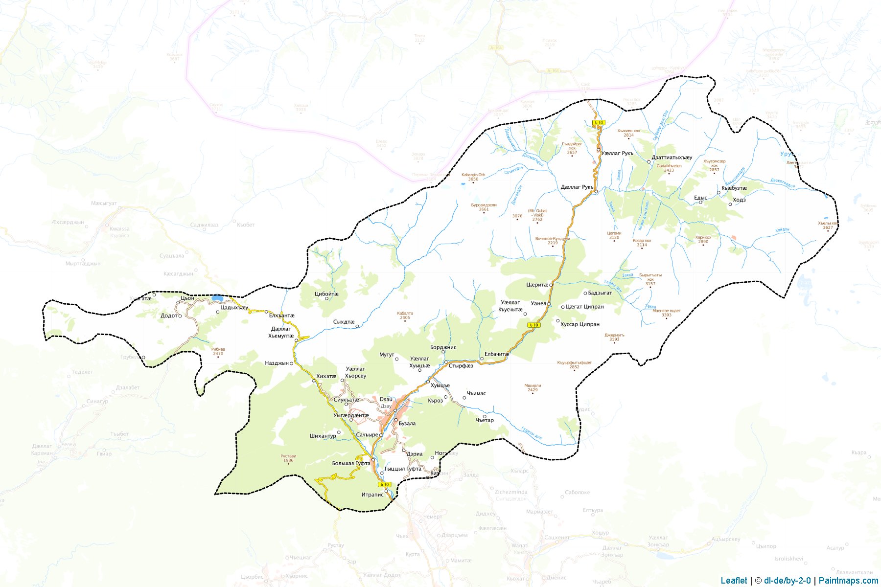 Java (Shida Kartli) Map Cropping Samples-1