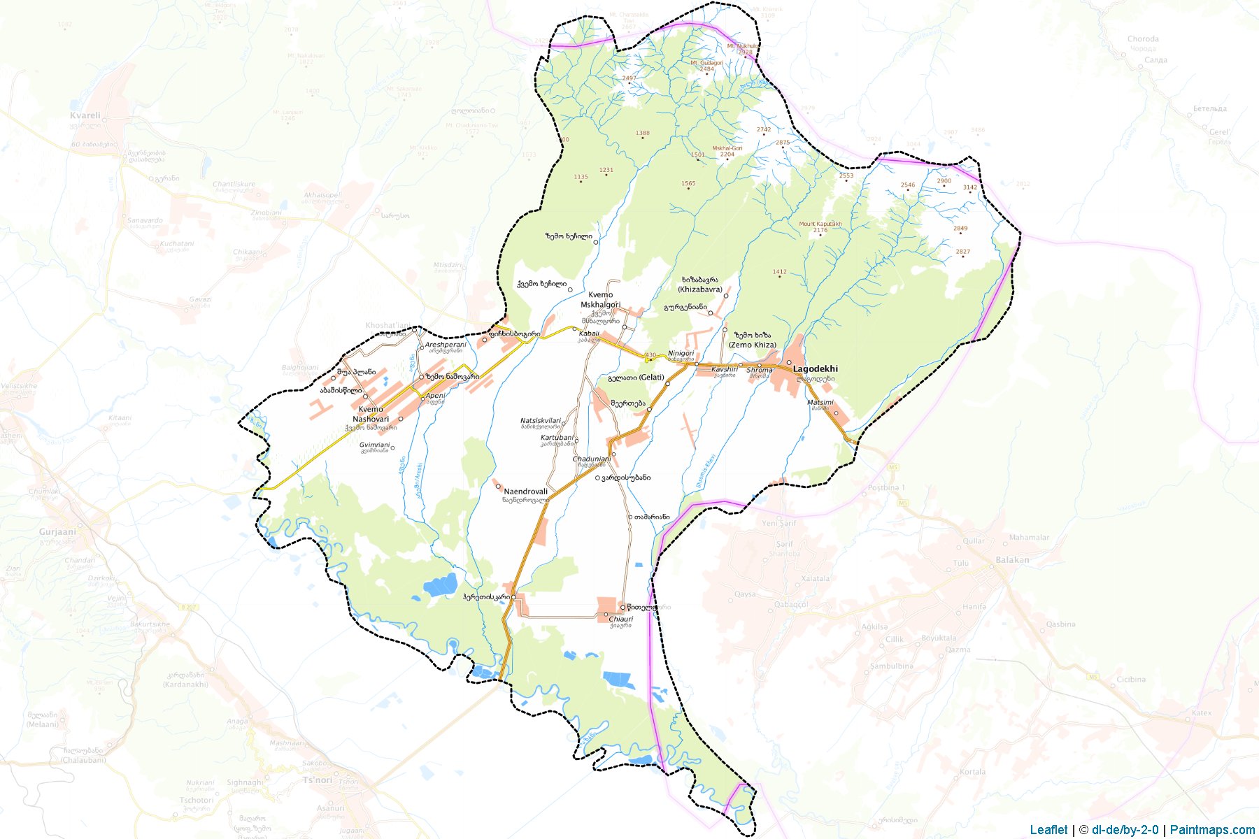 Lagodekhi (Kakheti) Map Cropping Samples-1