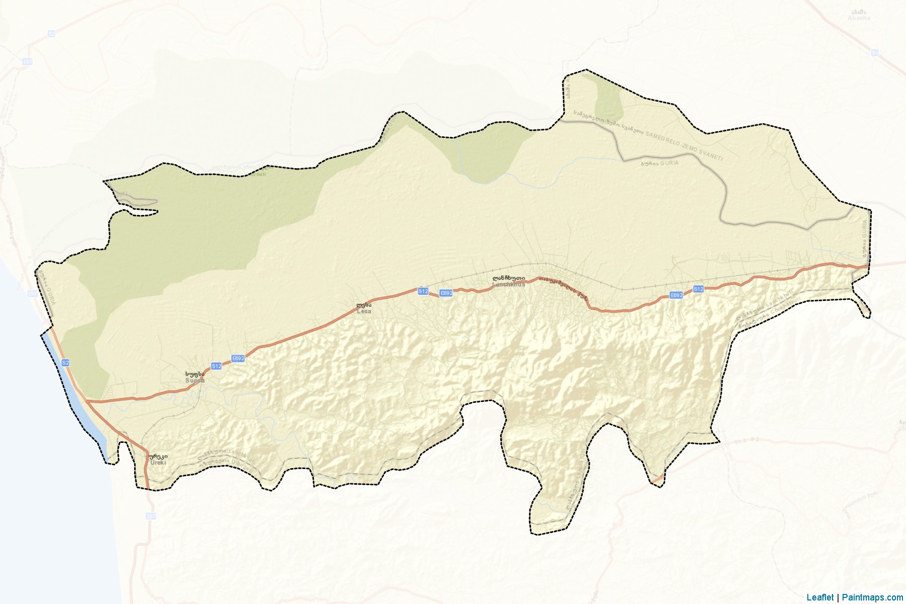 Lanchkhuti (Guria) Map Cropping Samples-2