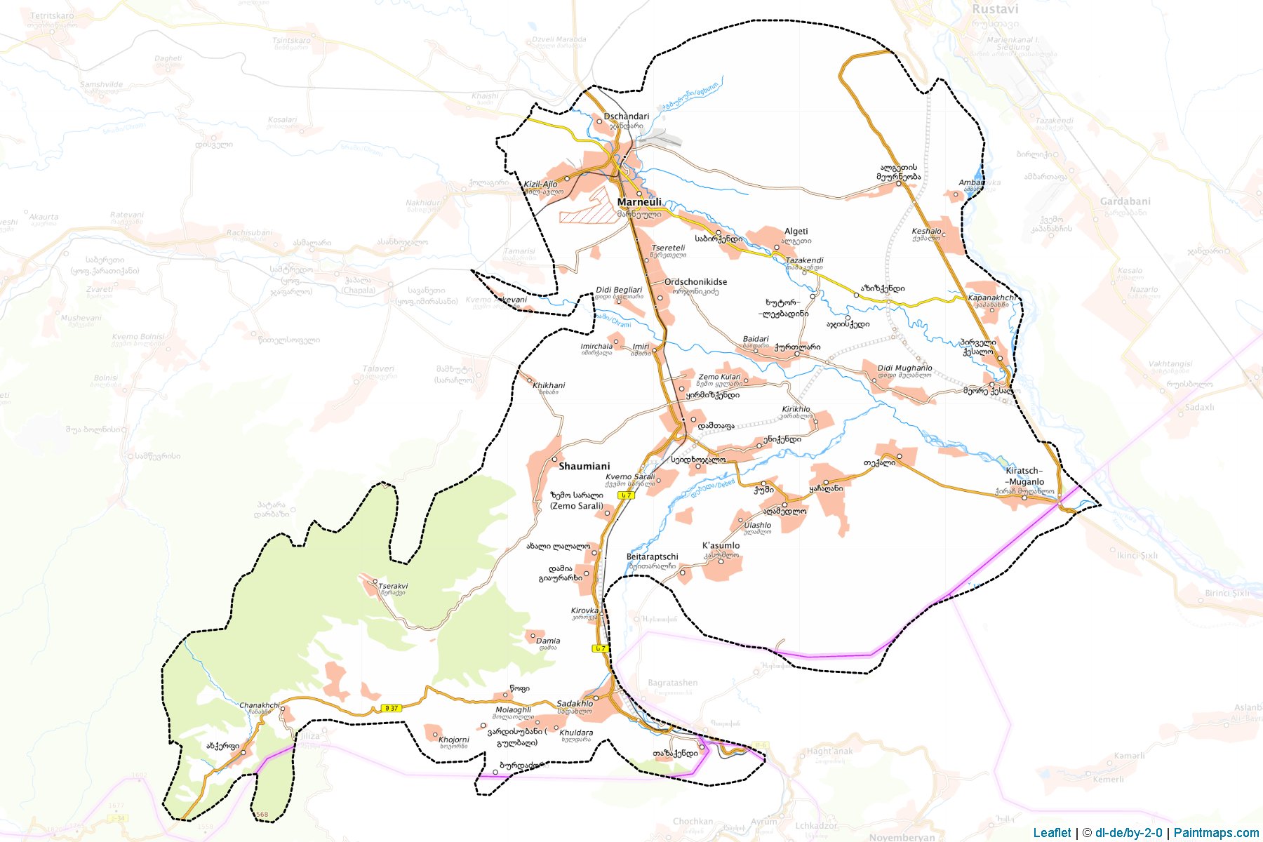 Marneuli (Kvemo Kartli) Haritası Örnekleri-1