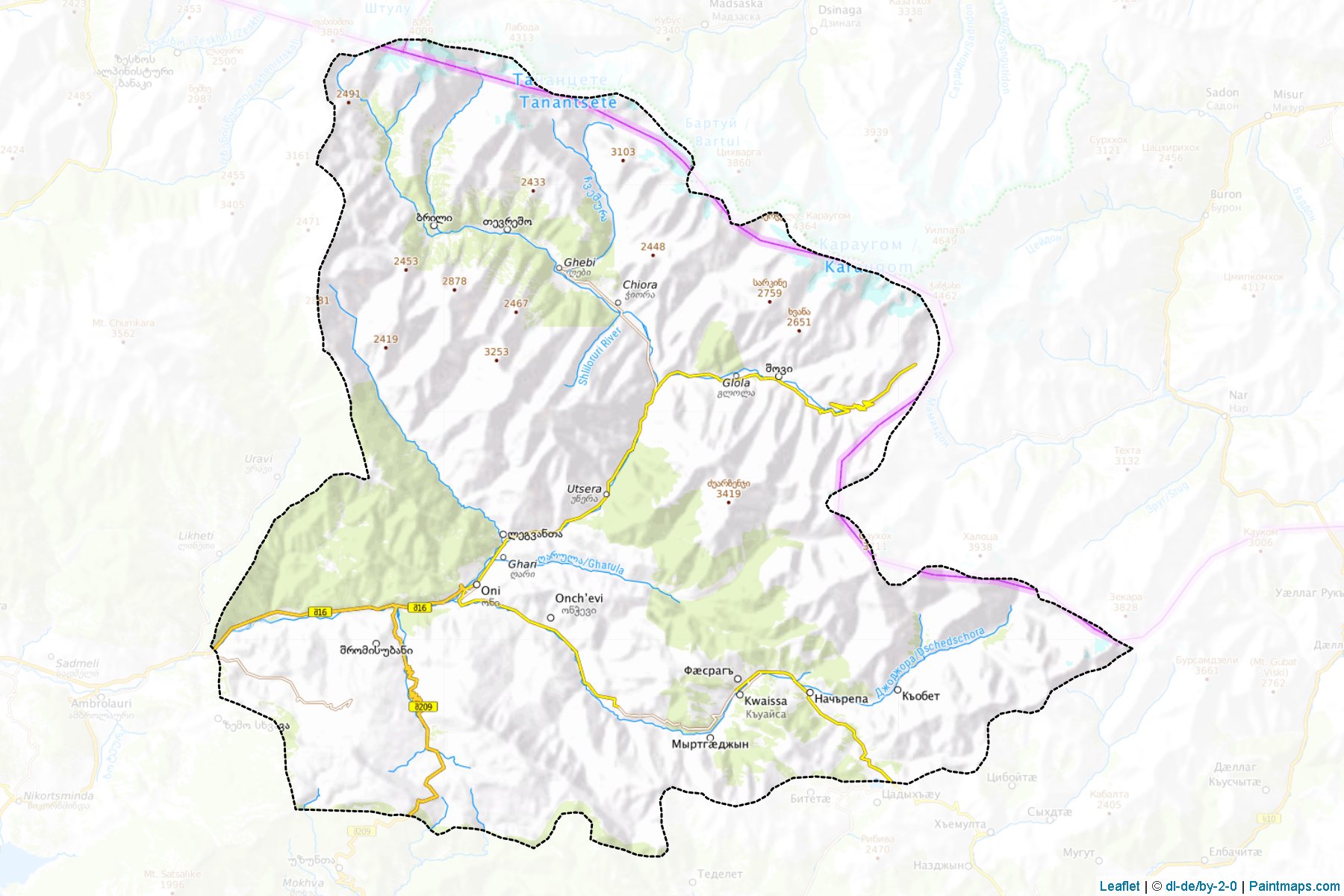 Oni (Racha-Lochkhumi-Kvemo Svaneti) Map Cropping Samples-1