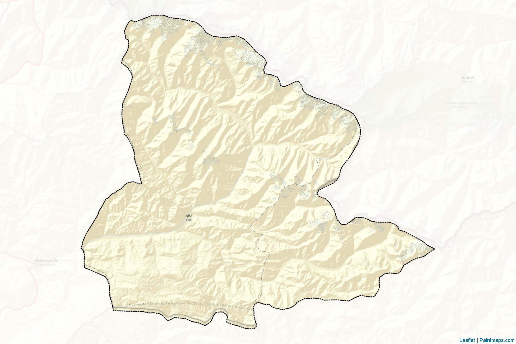 Oni (Racha-Lochkhumi-Kvemo Svaneti) Map Cropping Samples-2