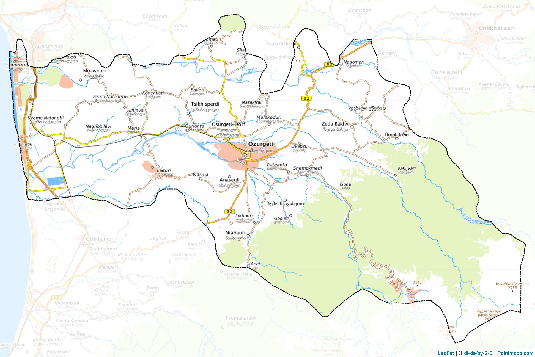 Ozurgeti (Guria) Map Cropping Samples-1