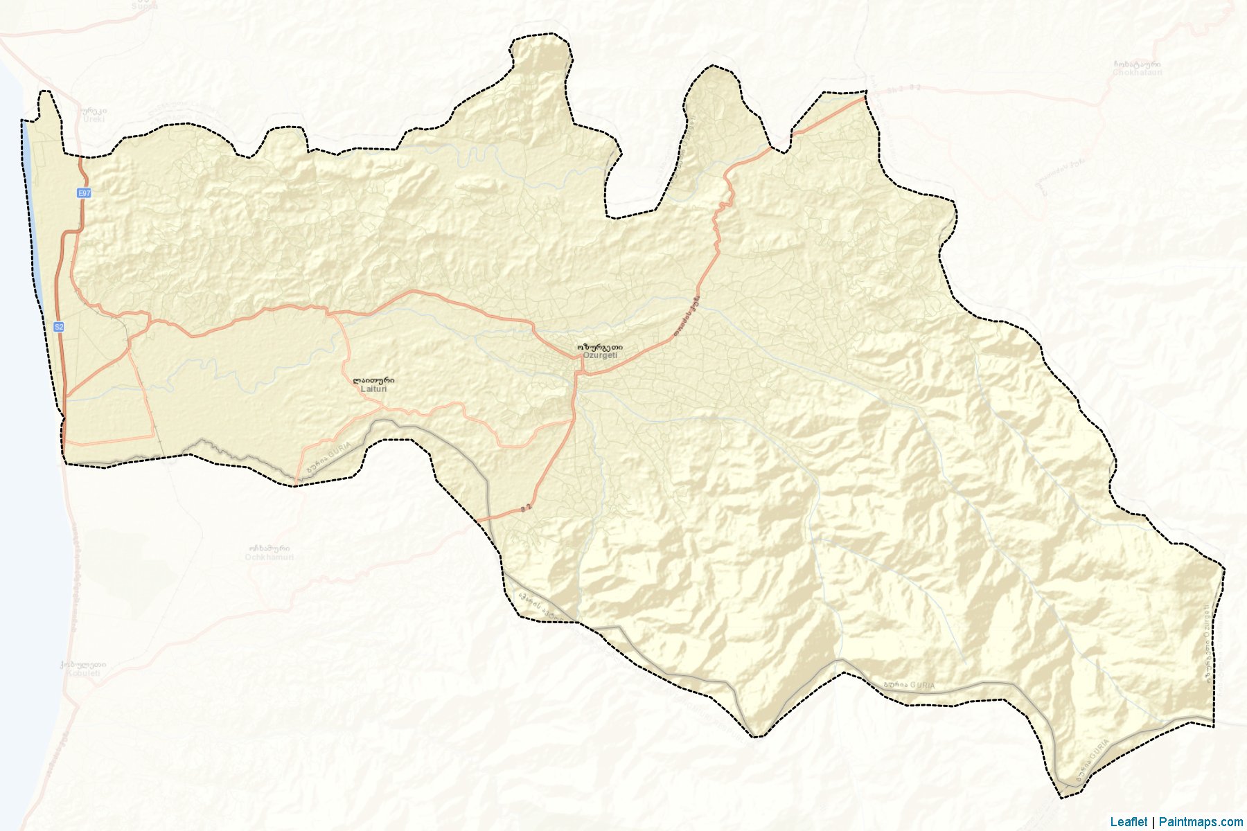 Ozurgeti (Guria) Map Cropping Samples-2