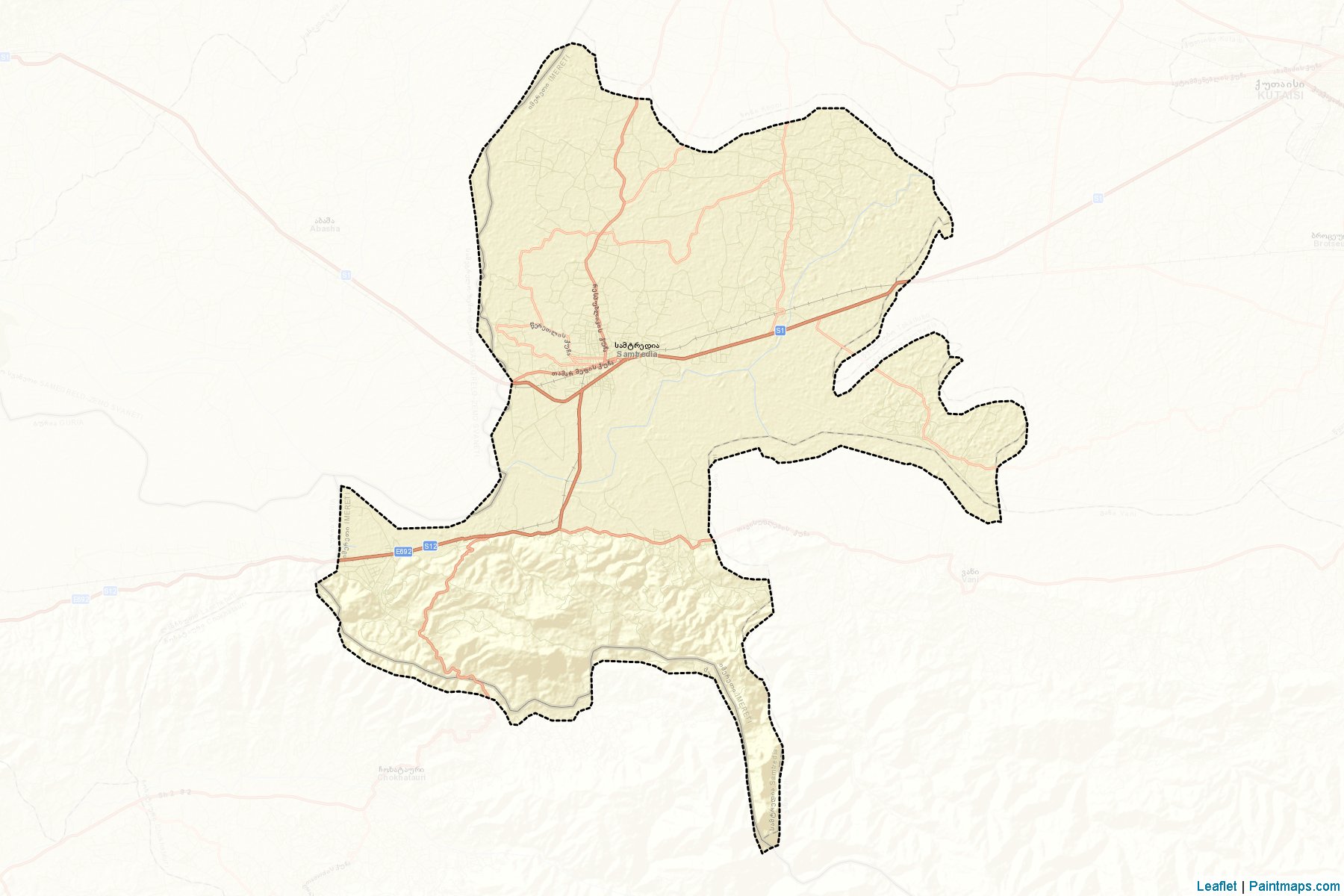 Samtredia (Imereti) Map Cropping Samples-2