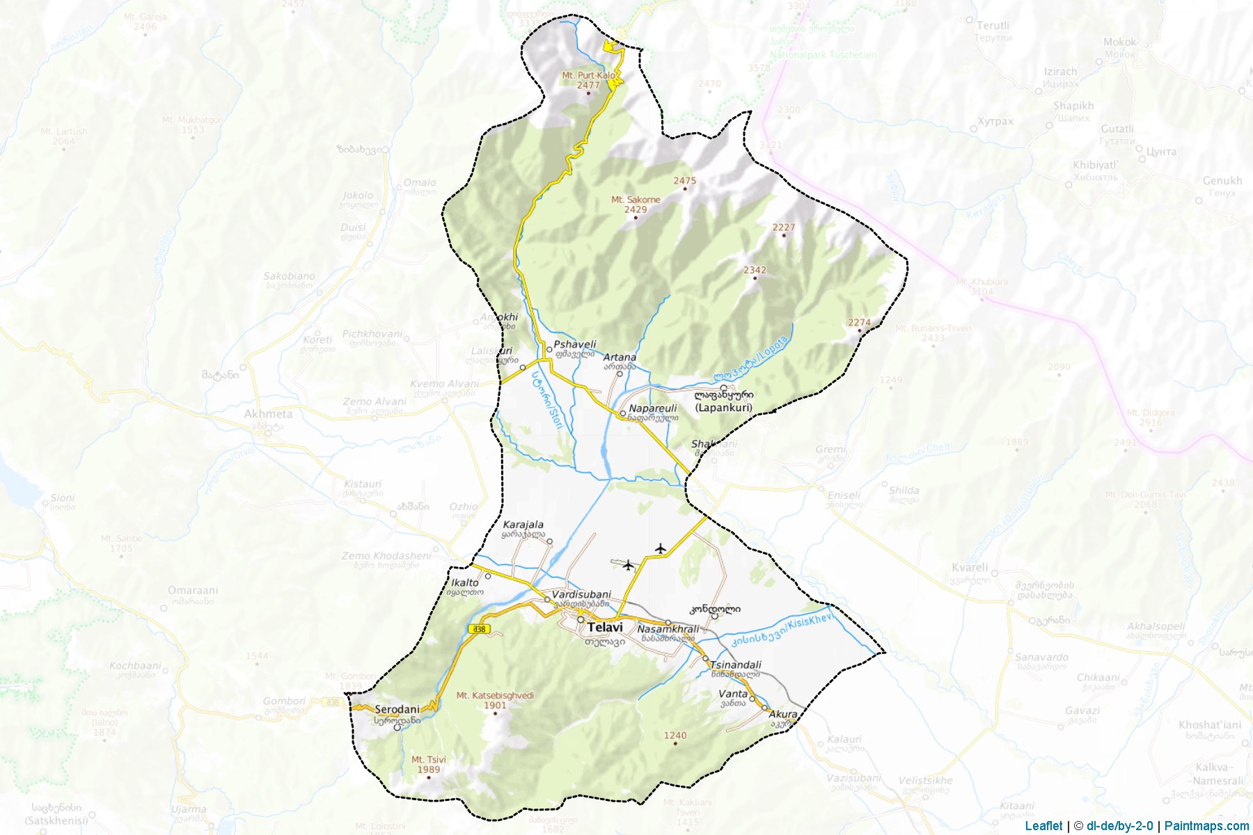 Telavi (Kakheti) Map Cropping Samples-1