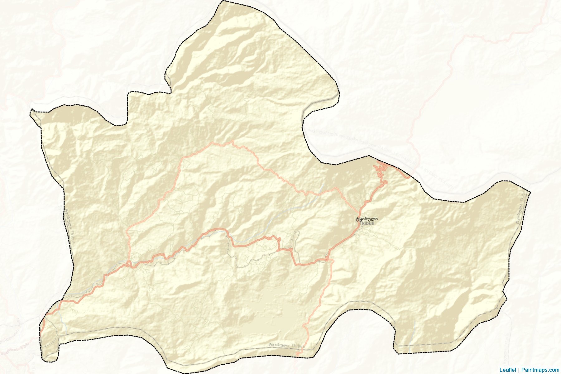 Muestras de recorte de mapas Tkibuli (Imereti)-2