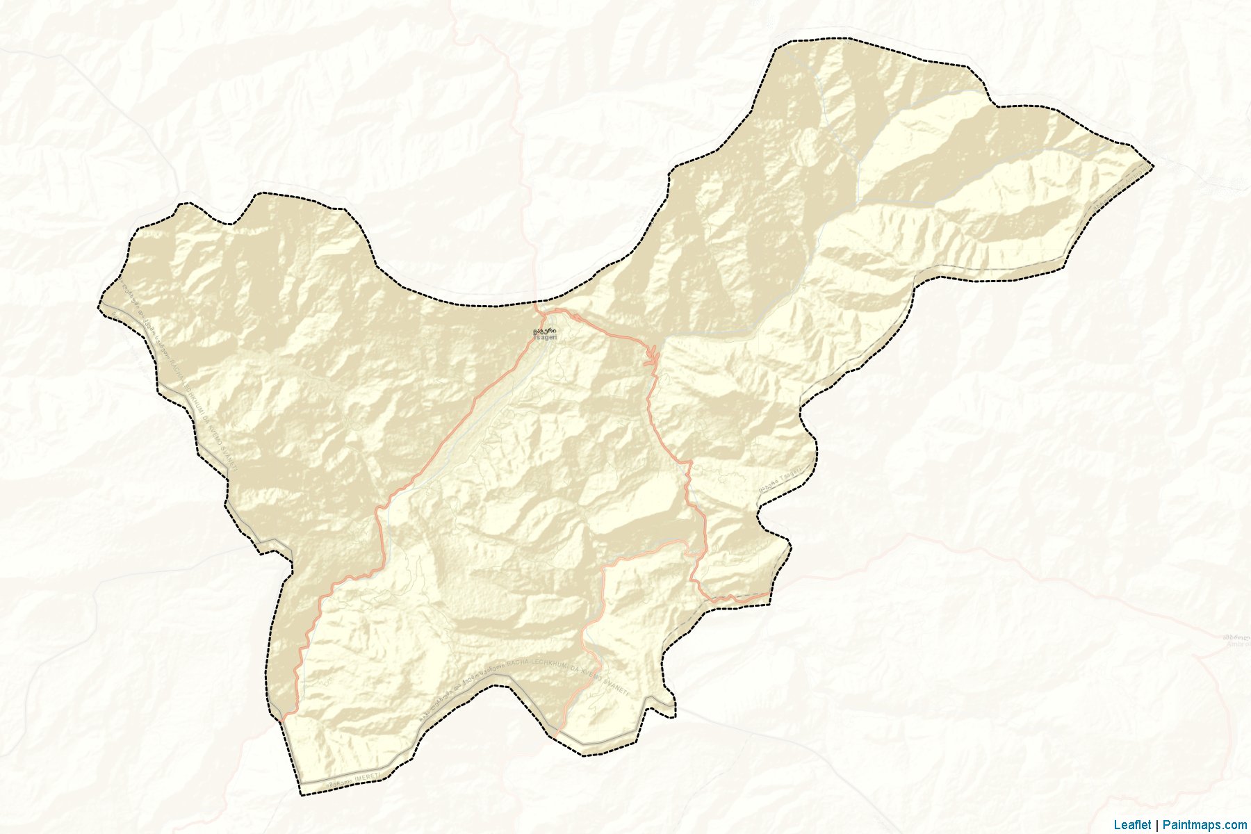 Tsageri (Racha-Lochkhumi-Kvemo Svaneti) Map Cropping Samples-2