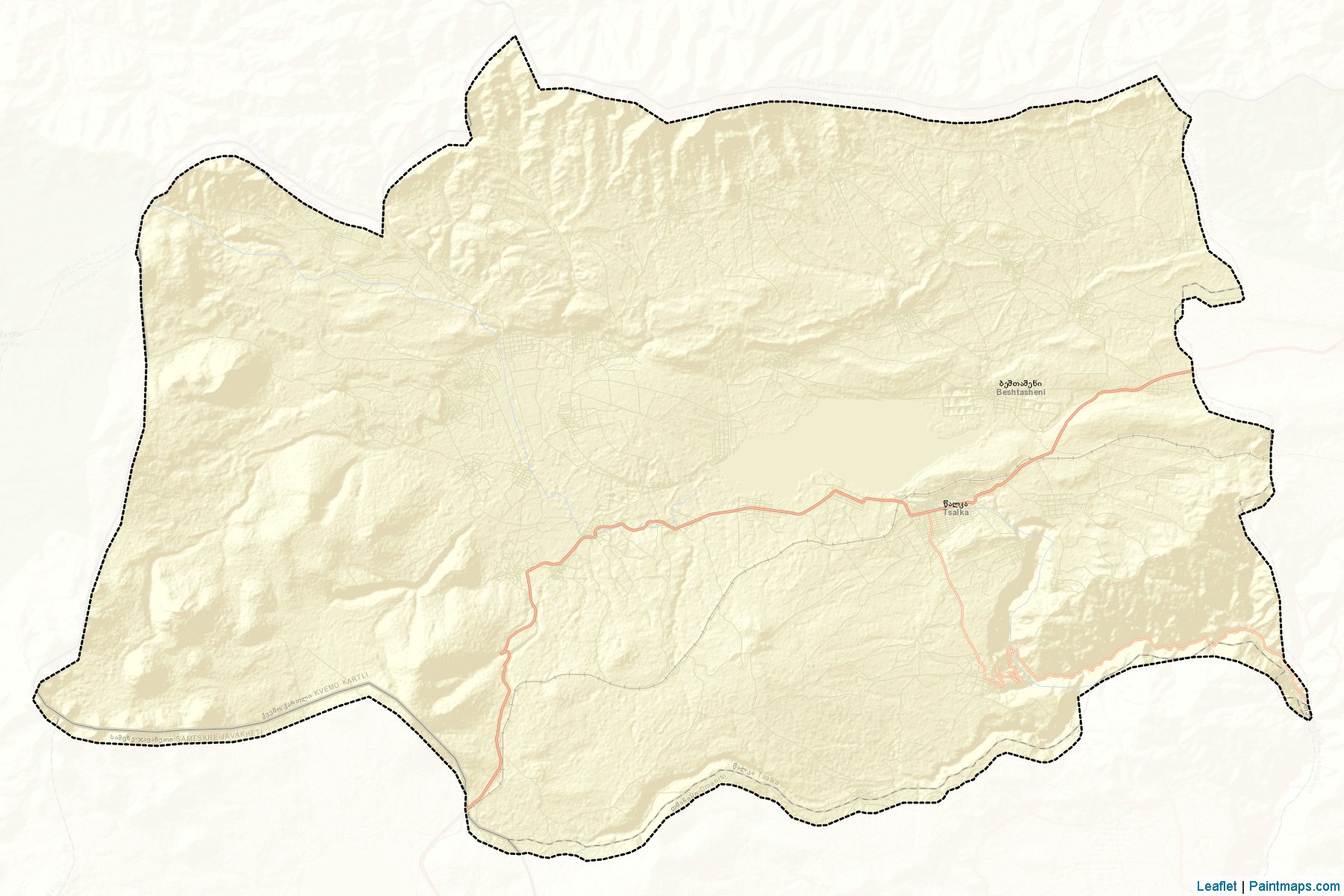 Muestras de recorte de mapas Tsalka (Kvemo Kartli)-2