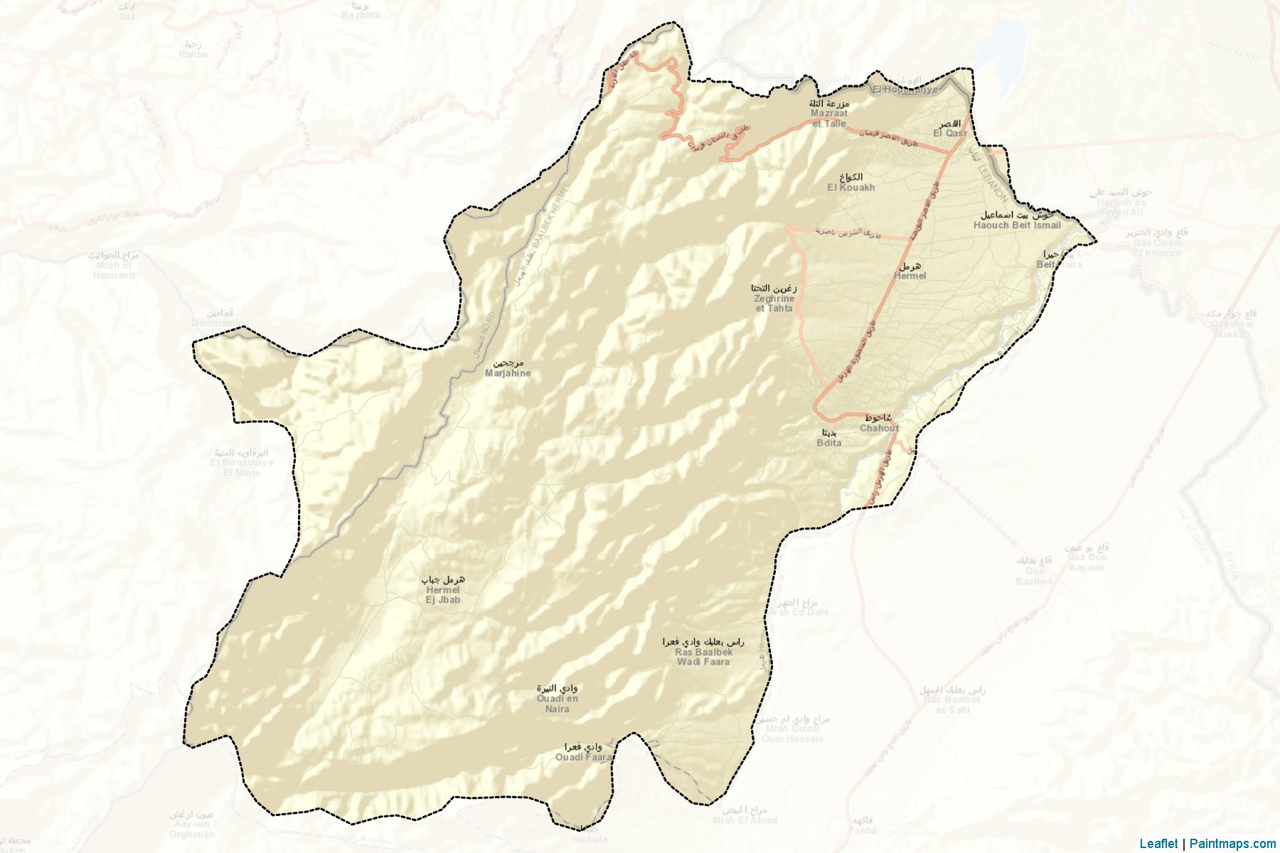 El Hermel (Baalbek-Hermel) Haritası Örnekleri-2