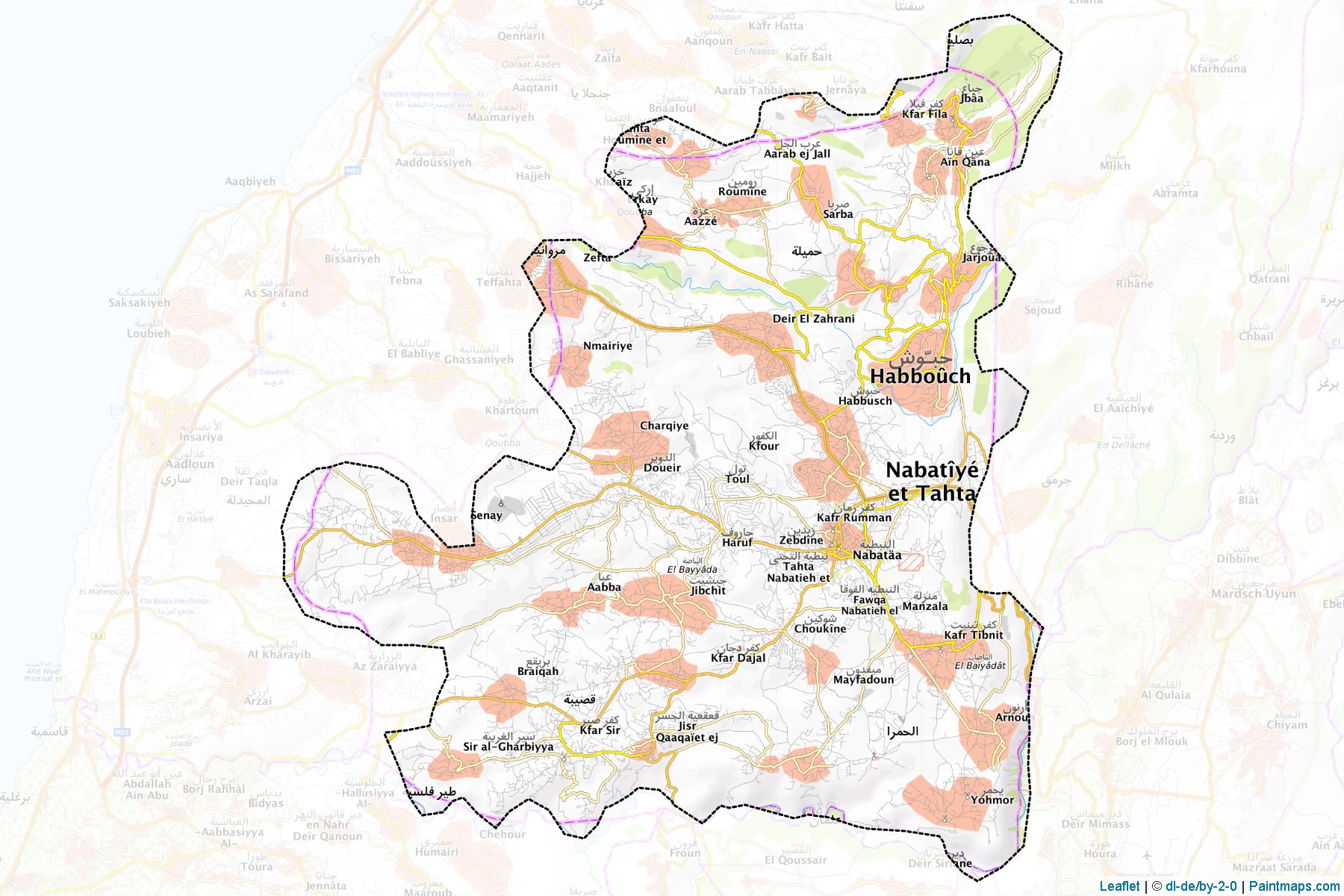 Nabatiyeh (Nabatieh) Map Cropping Samples-1