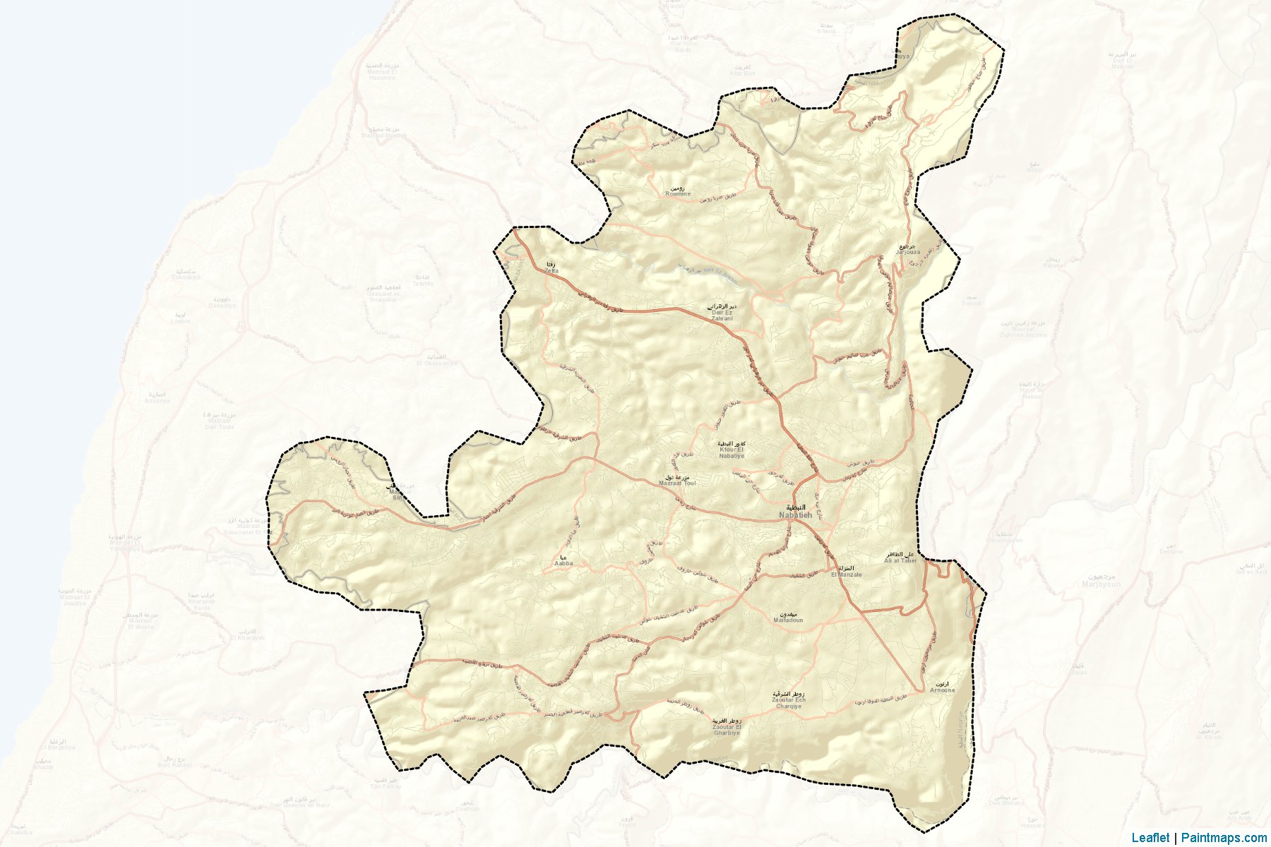 Nabatiyeh (Nabatieh) Map Cropping Samples-2