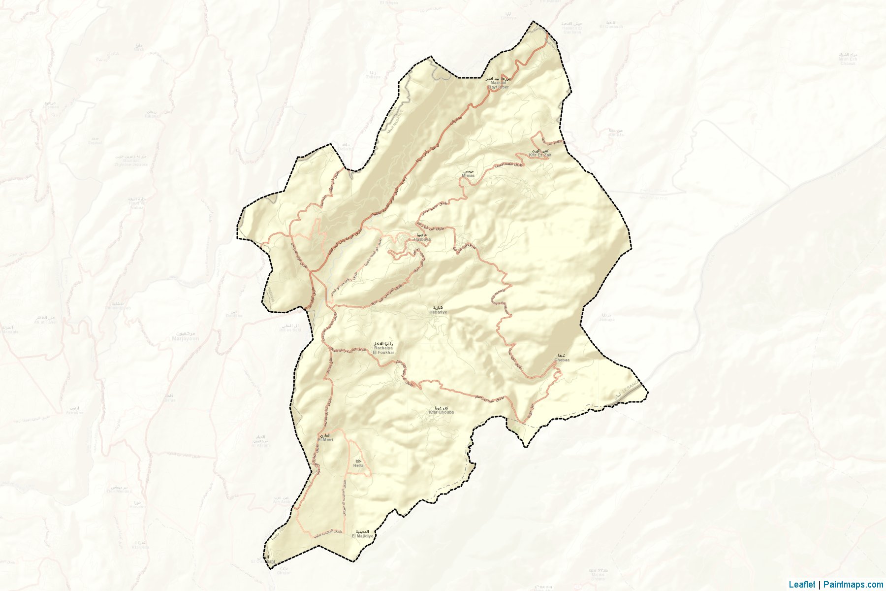 Hasbaya (Nabatieh) Map Cropping Samples-2