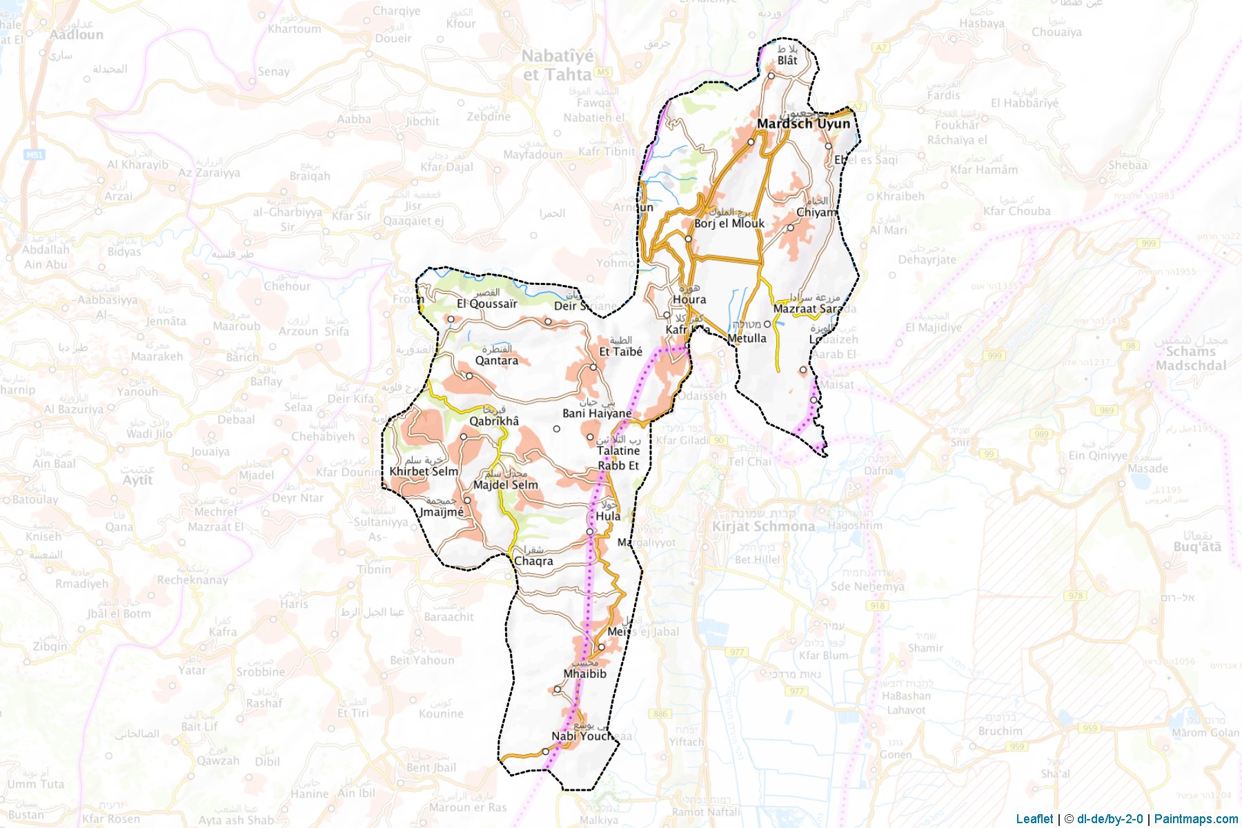 Marjayoun (Nabatieh) Map Cropping Samples-1