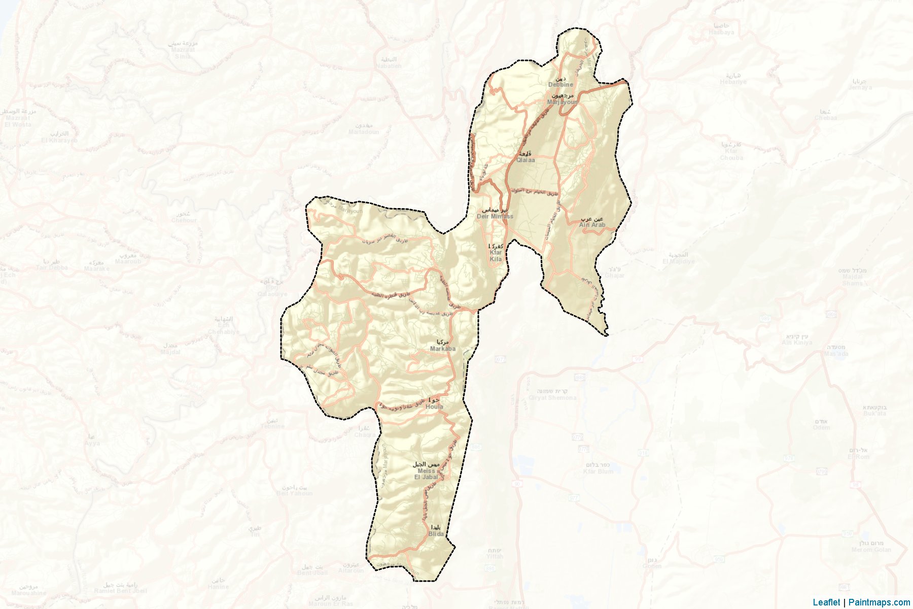 Marjayoun (Nabatieh) Map Cropping Samples-2