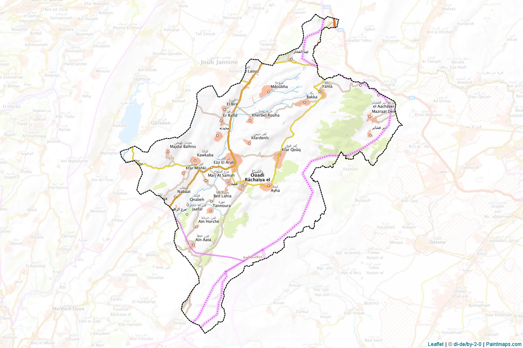 Rachaya (Beqaa) Map Cropping Samples-1