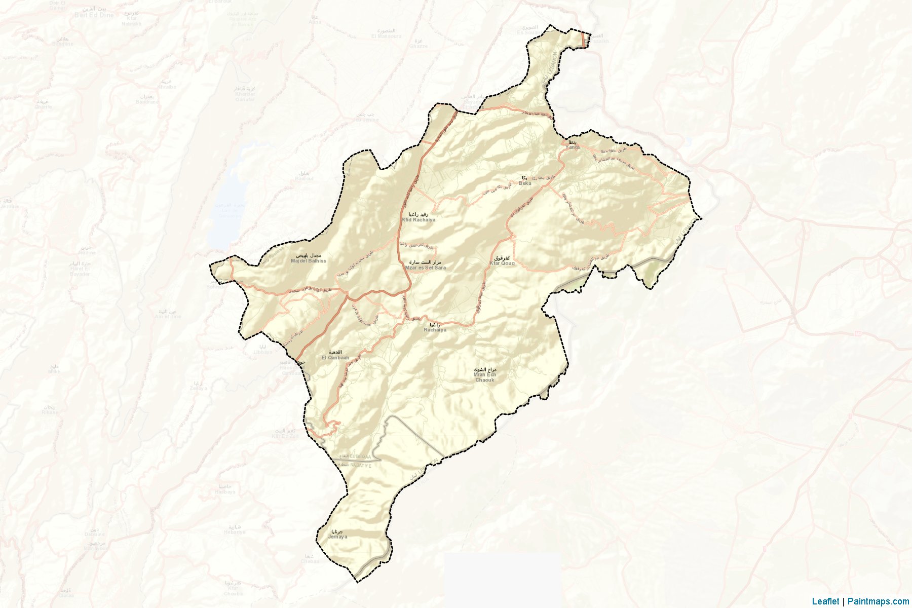 Rachaya (Beqaa) Map Cropping Samples-2