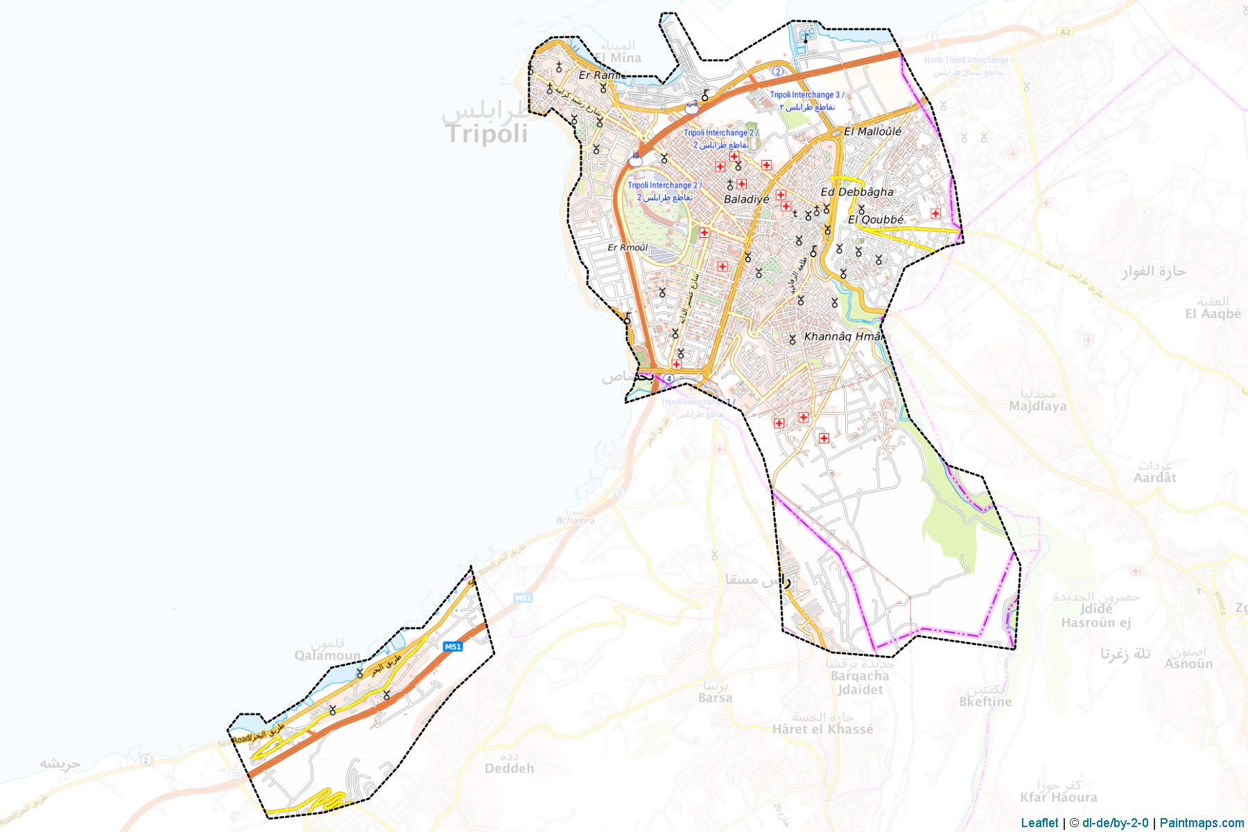 Tripoli (North Lebanon) Map Cropping Samples-1