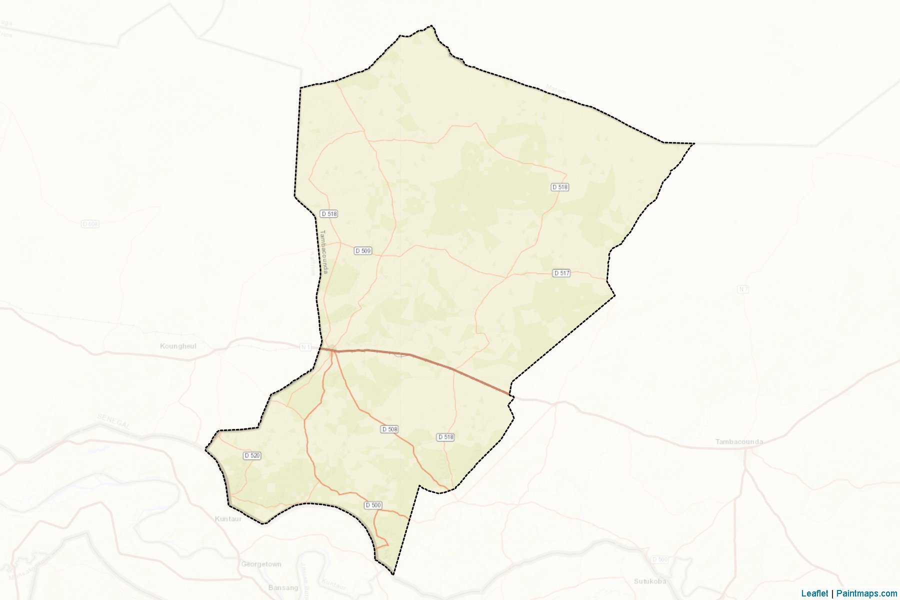 Koumpentoum (Tambacounda) Map Cropping Samples-2