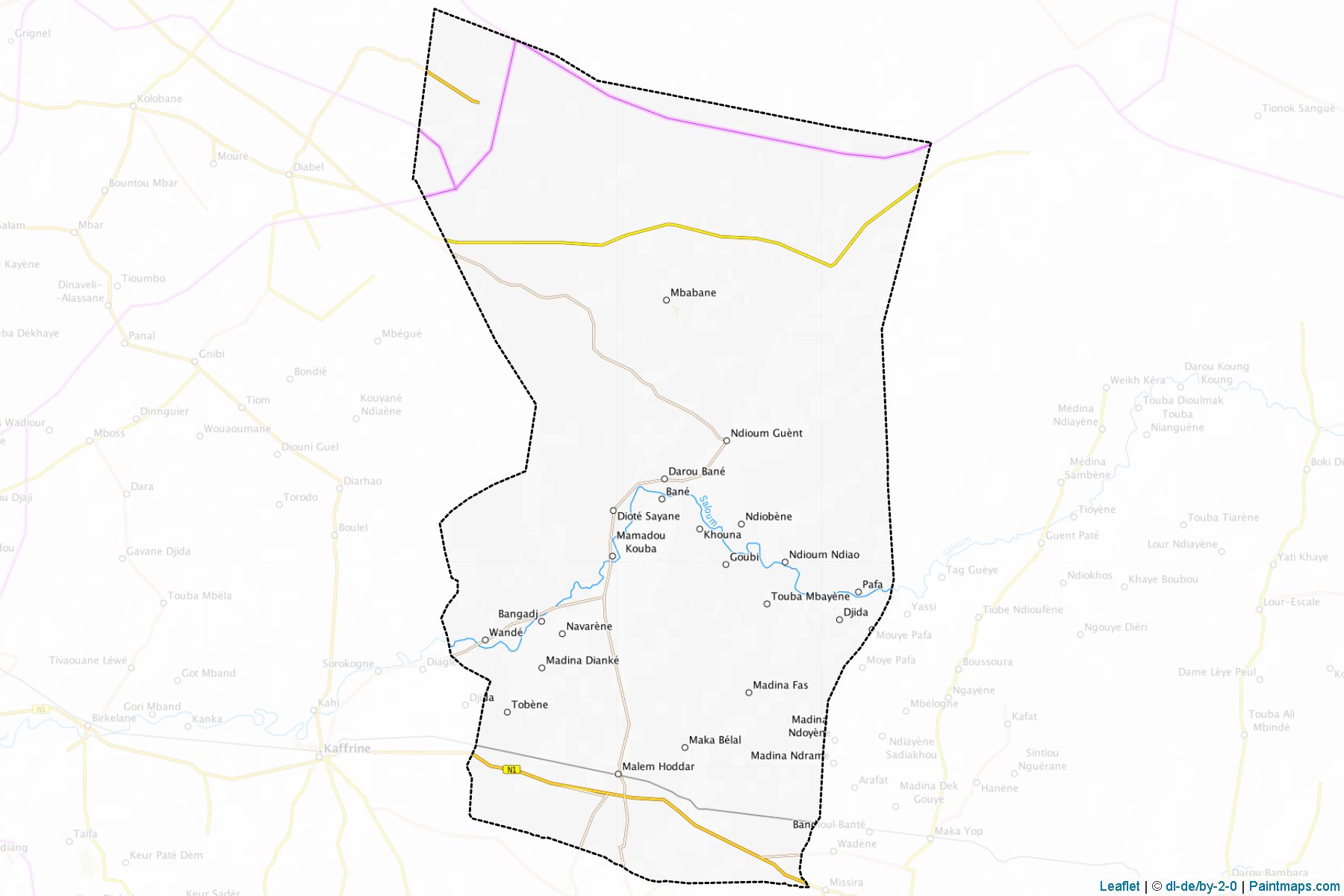 Malem Hodar (Kaffrine) Haritası Örnekleri-1