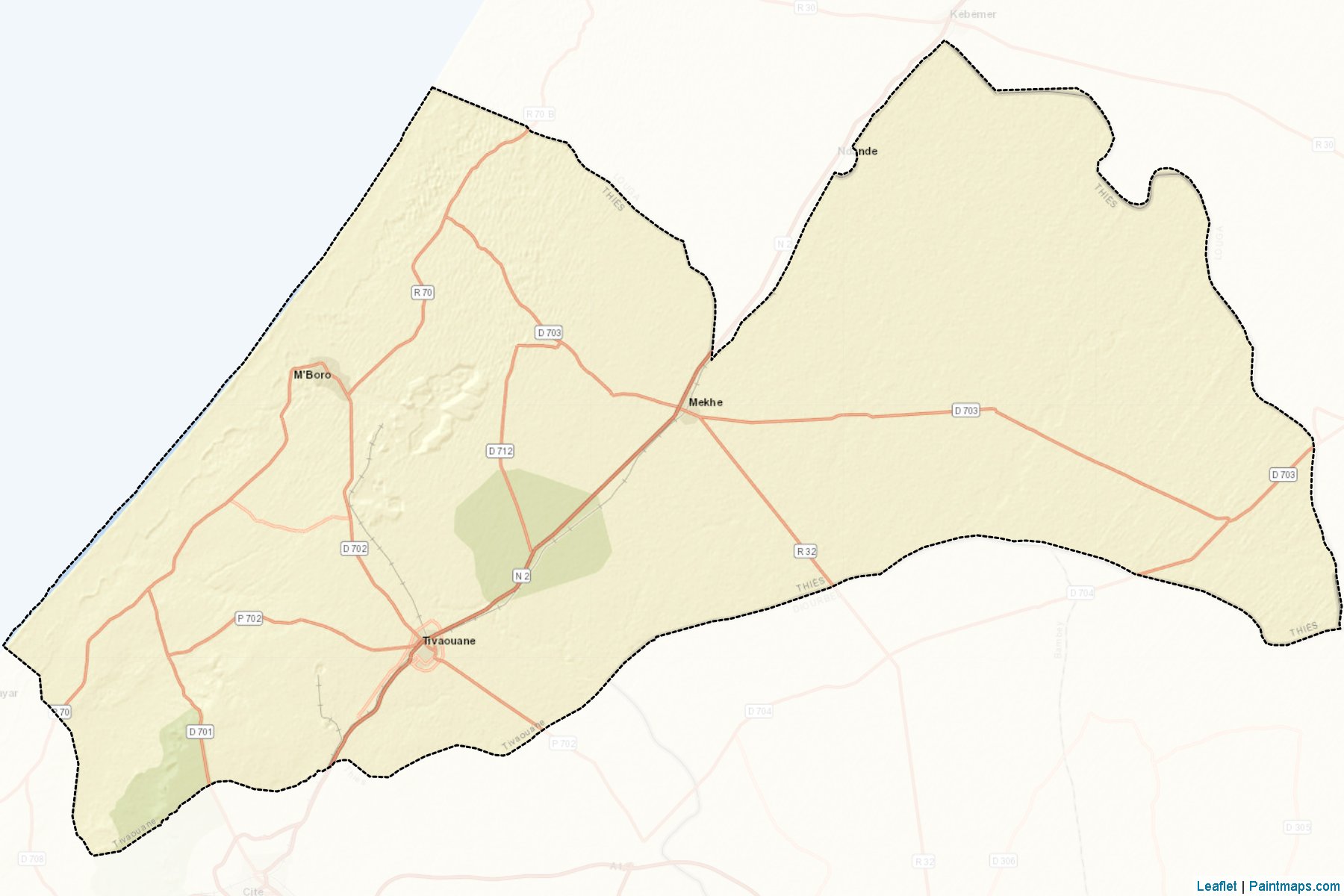 Tivaouane (Thiès) Haritası Örnekleri-2