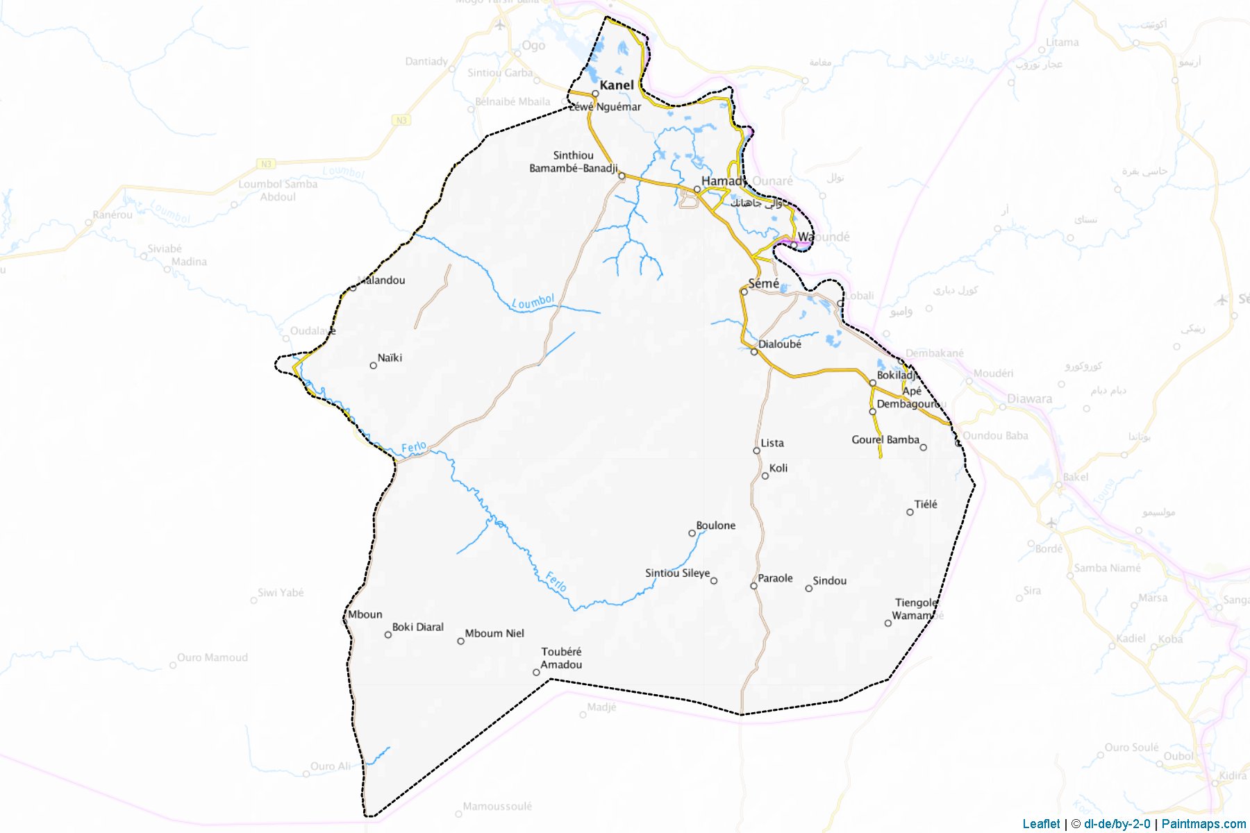 Muestras de recorte de mapas Kanel (Matam)-1