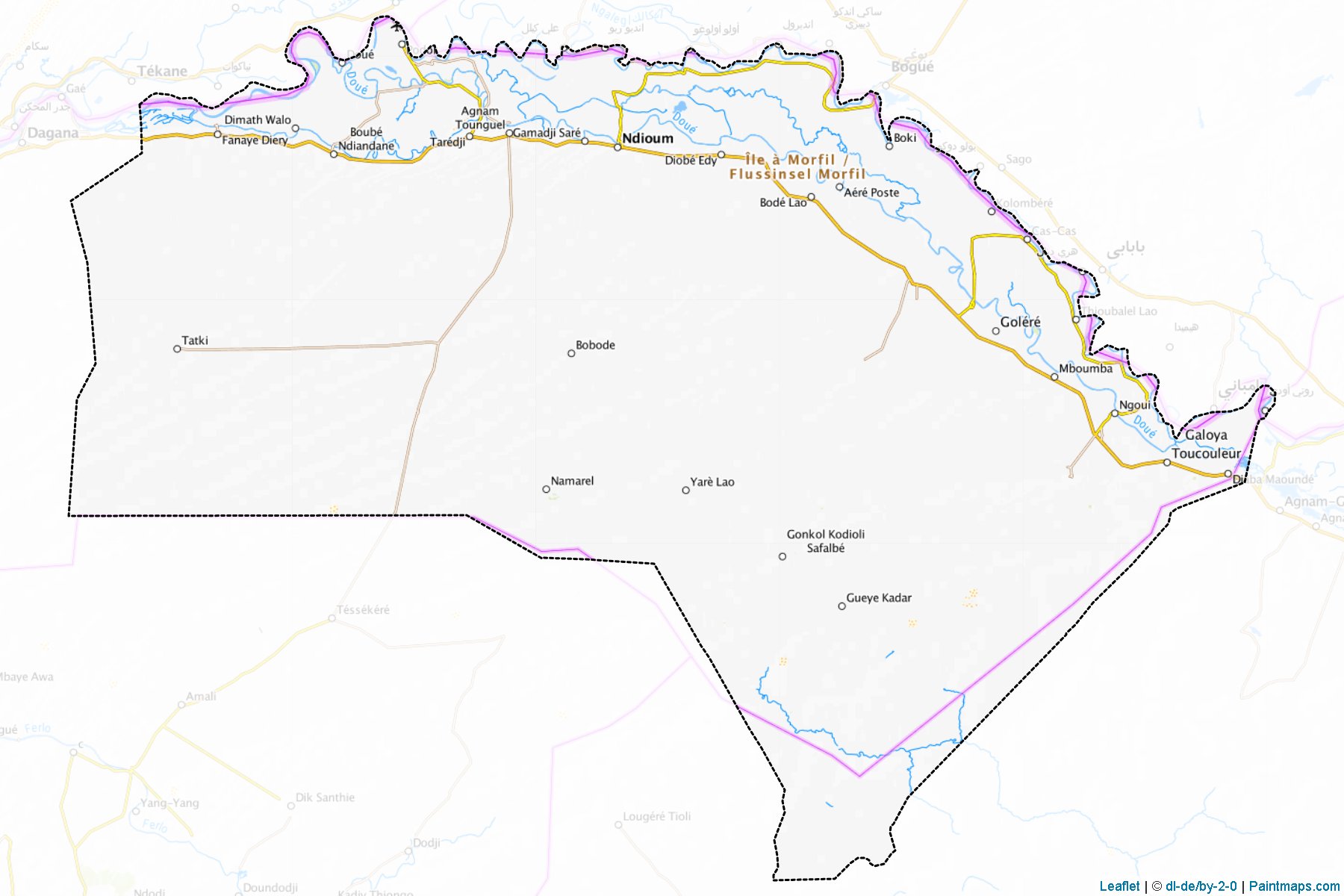 Muestras de recorte de mapas Podor (Saint-Louis)-1