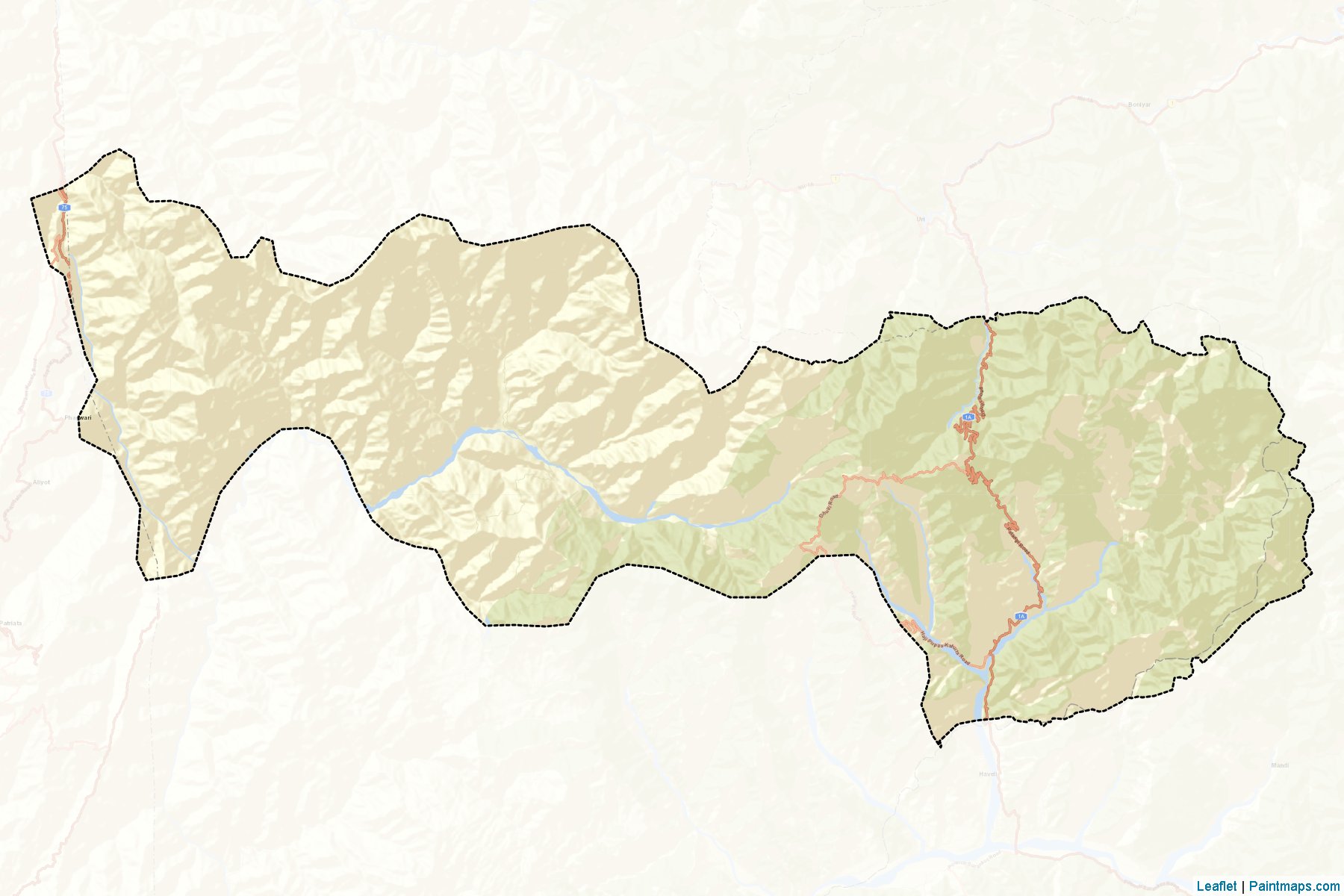 Bagh (Azad Kashmir) Map Cropping Samples-2