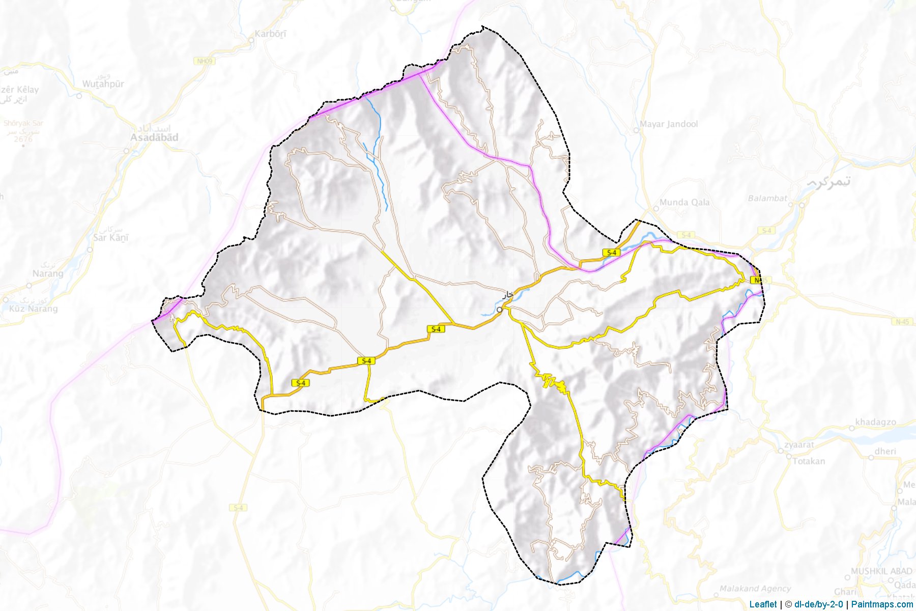 Bajaur (Khyber Pakhtunkhwa) Map Cropping Samples-1