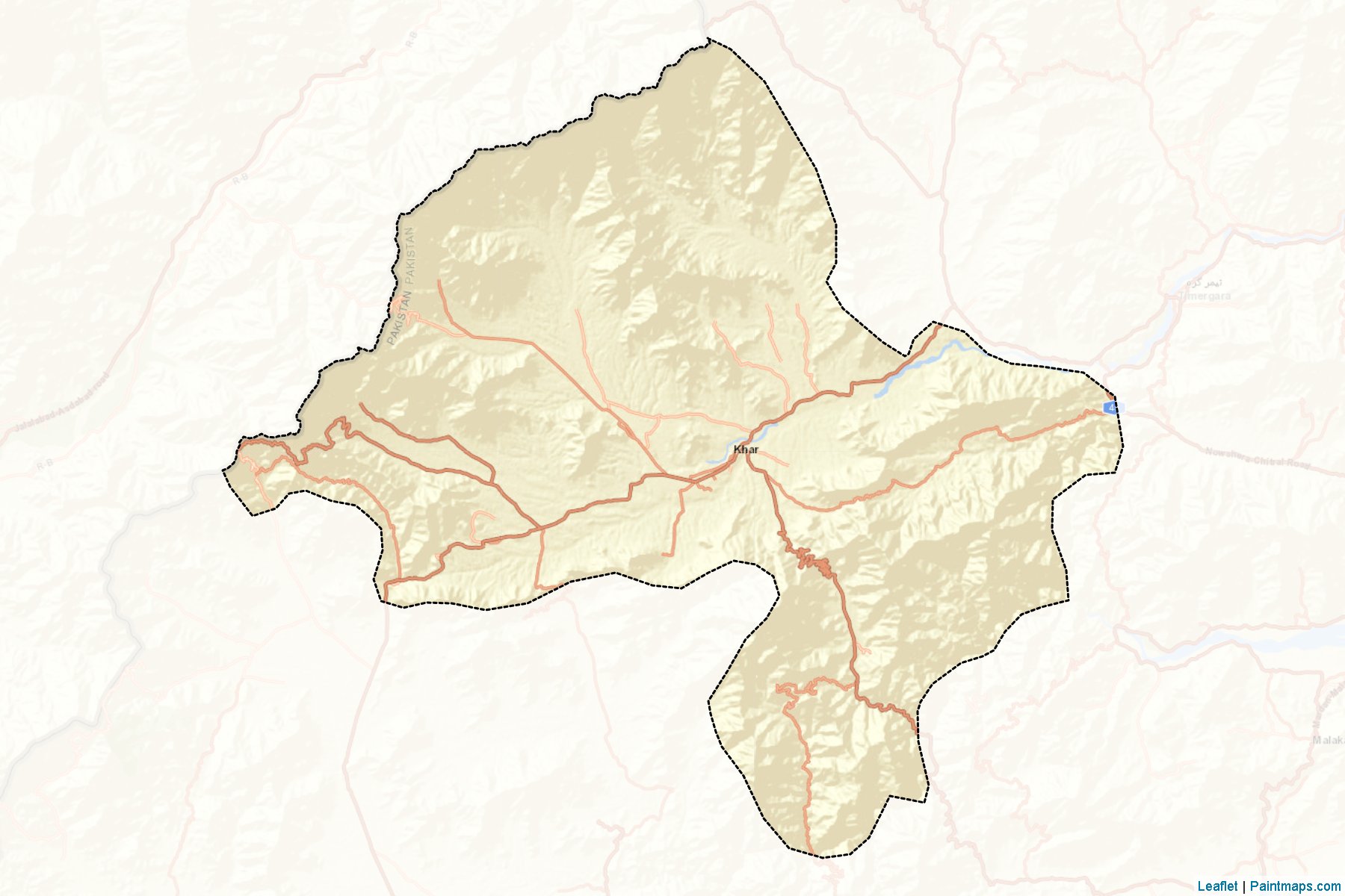 Bajaur (Khyber Pakhtunkhwa) Map Cropping Samples-2