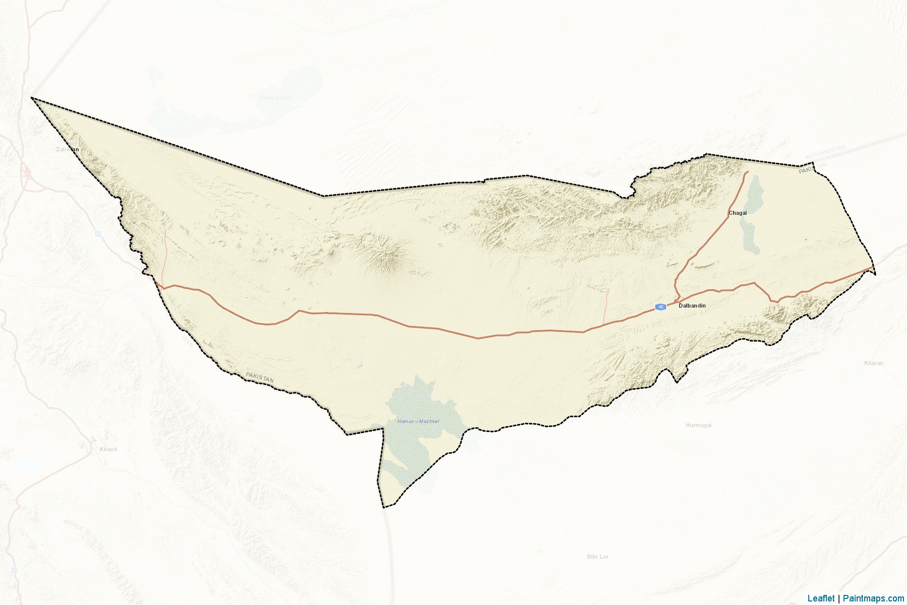 Chagai (Balochistan) Map Cropping Samples-2