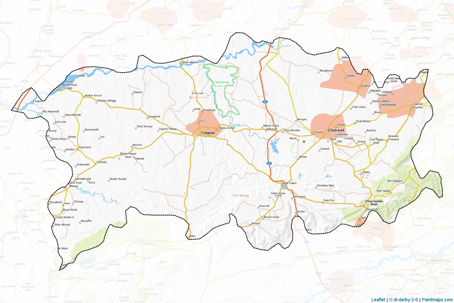 Chakwal (Punjab) Map Cropping Samples-1