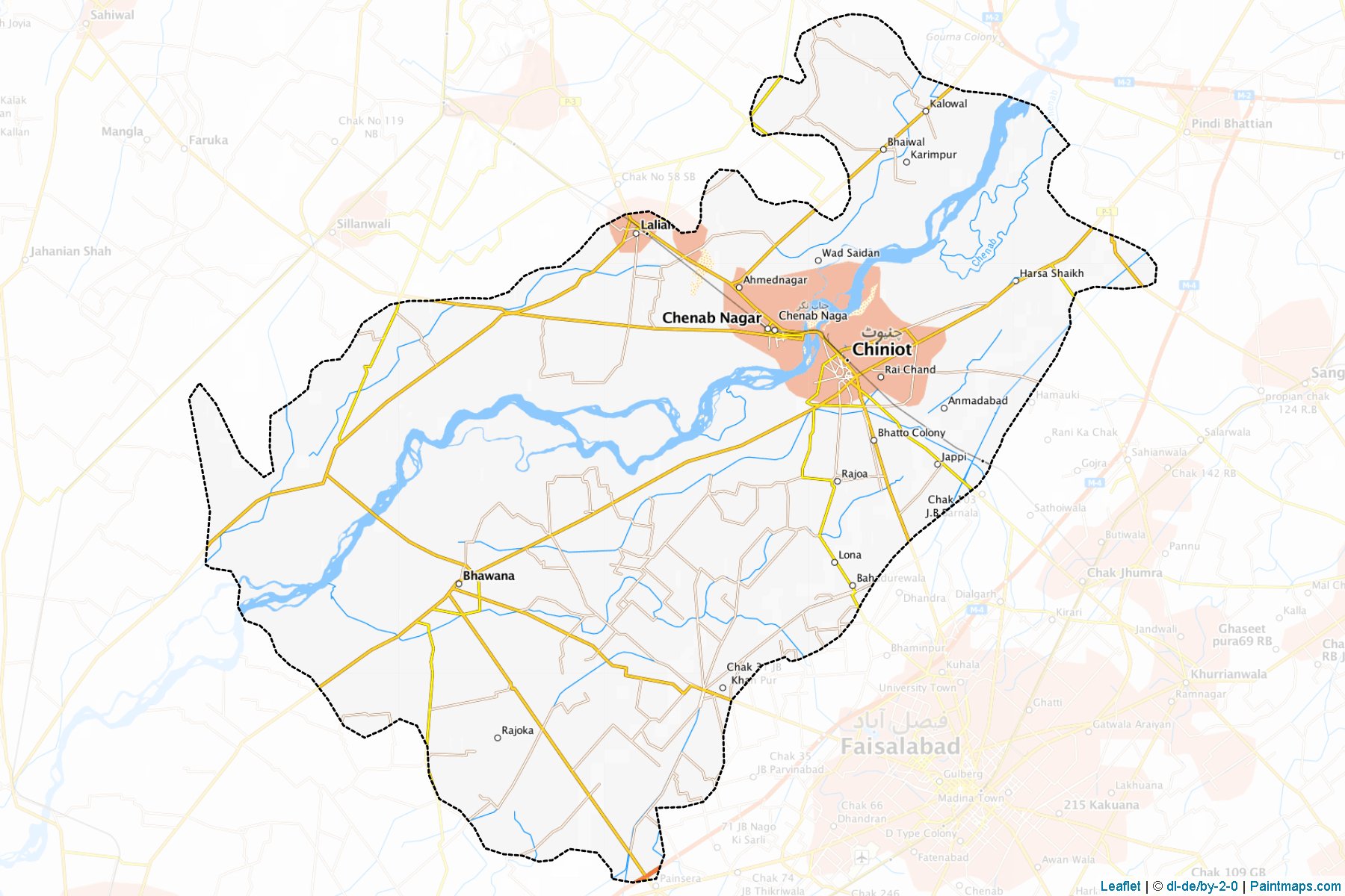 Chiniot (Punjab) Map Cropping Samples-1