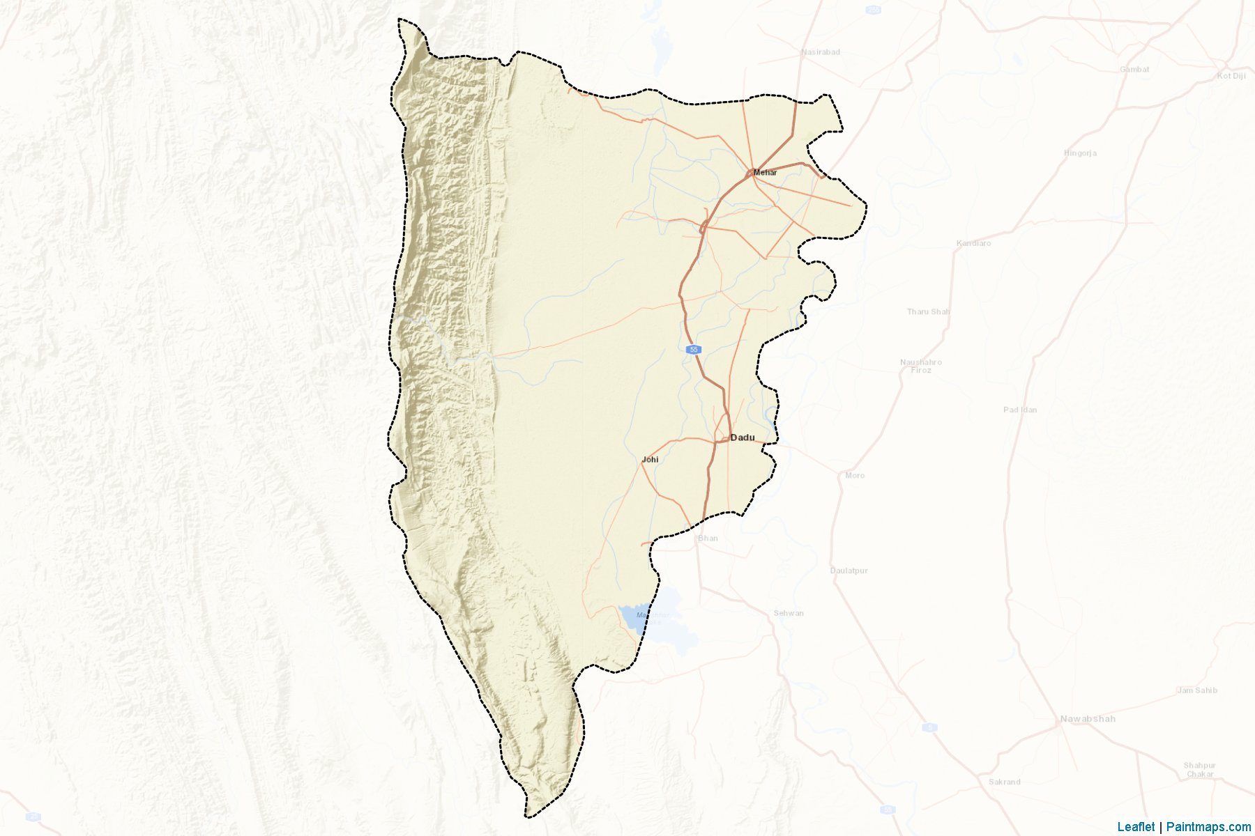 Dadu (Sindh) Map Cropping Samples-2