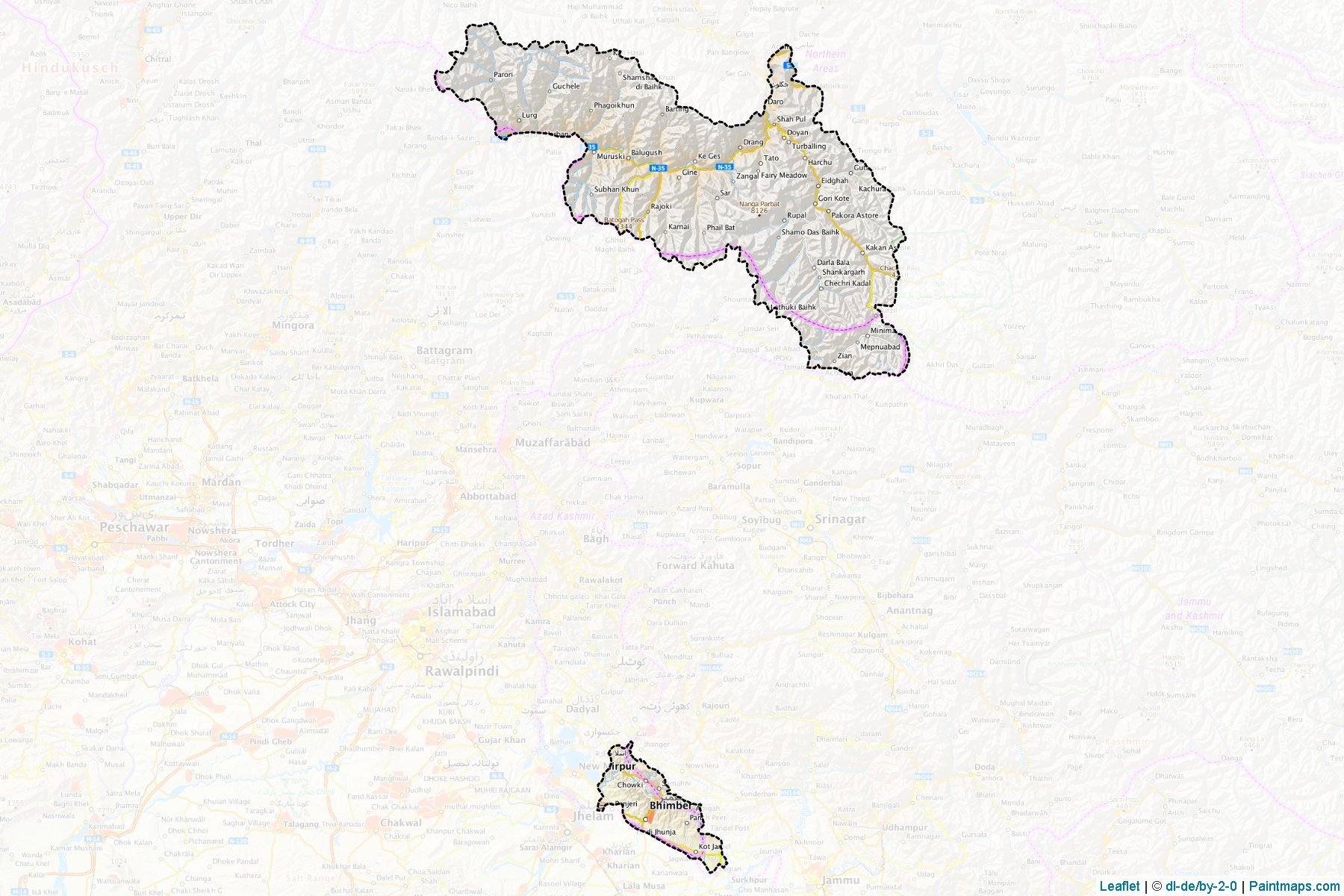 Diamir (Gilgit Baltistan) Map Cropping Samples-1