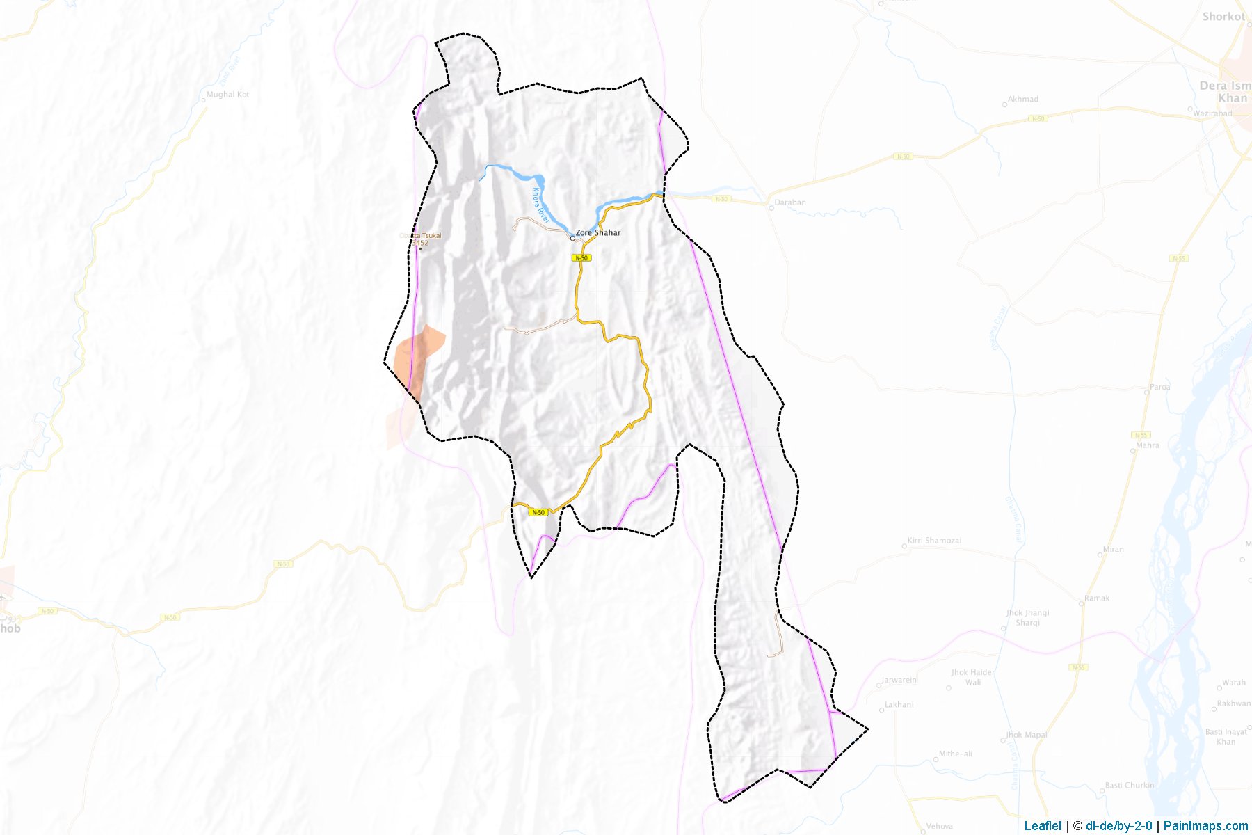 Dera Ismail Khan (Khyber Pakhtunkhwa) Map Cropping Samples-1