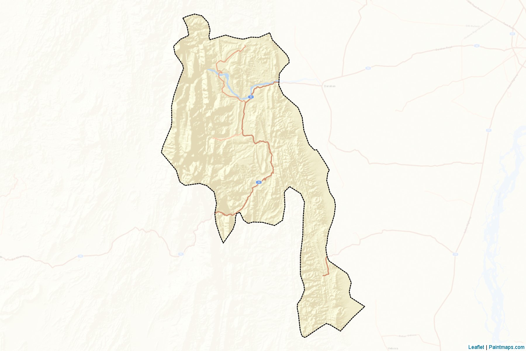 Dera Ismail Khan (Khyber Pakhtunkhwa) Map Cropping Samples-2