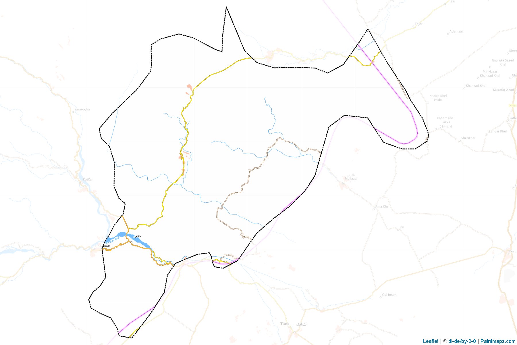 Tank (Khyber Pakhtunkhwa) Map Cropping Samples-1