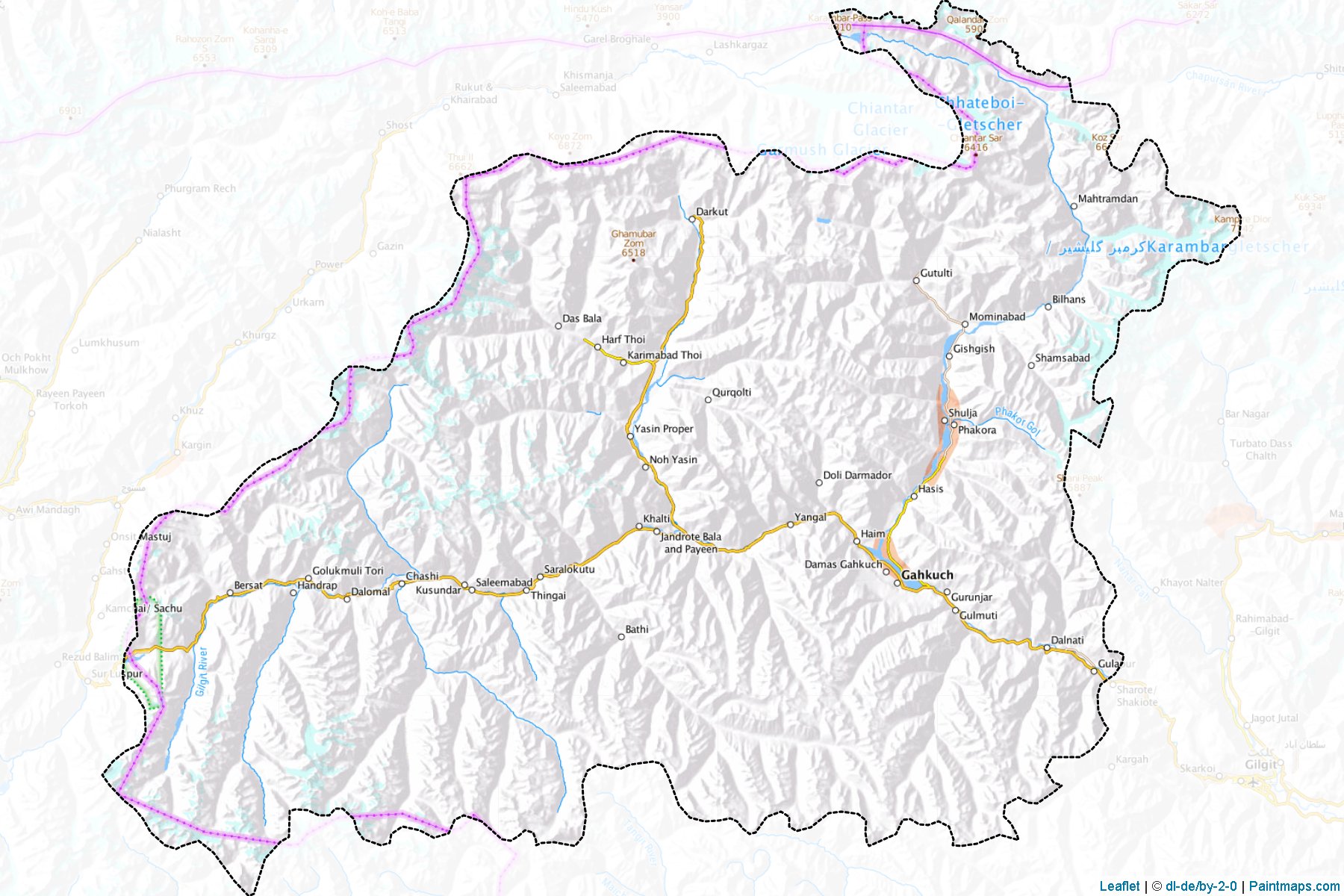 Ghizer (Gilgit Baltistan) Map Cropping Samples-1