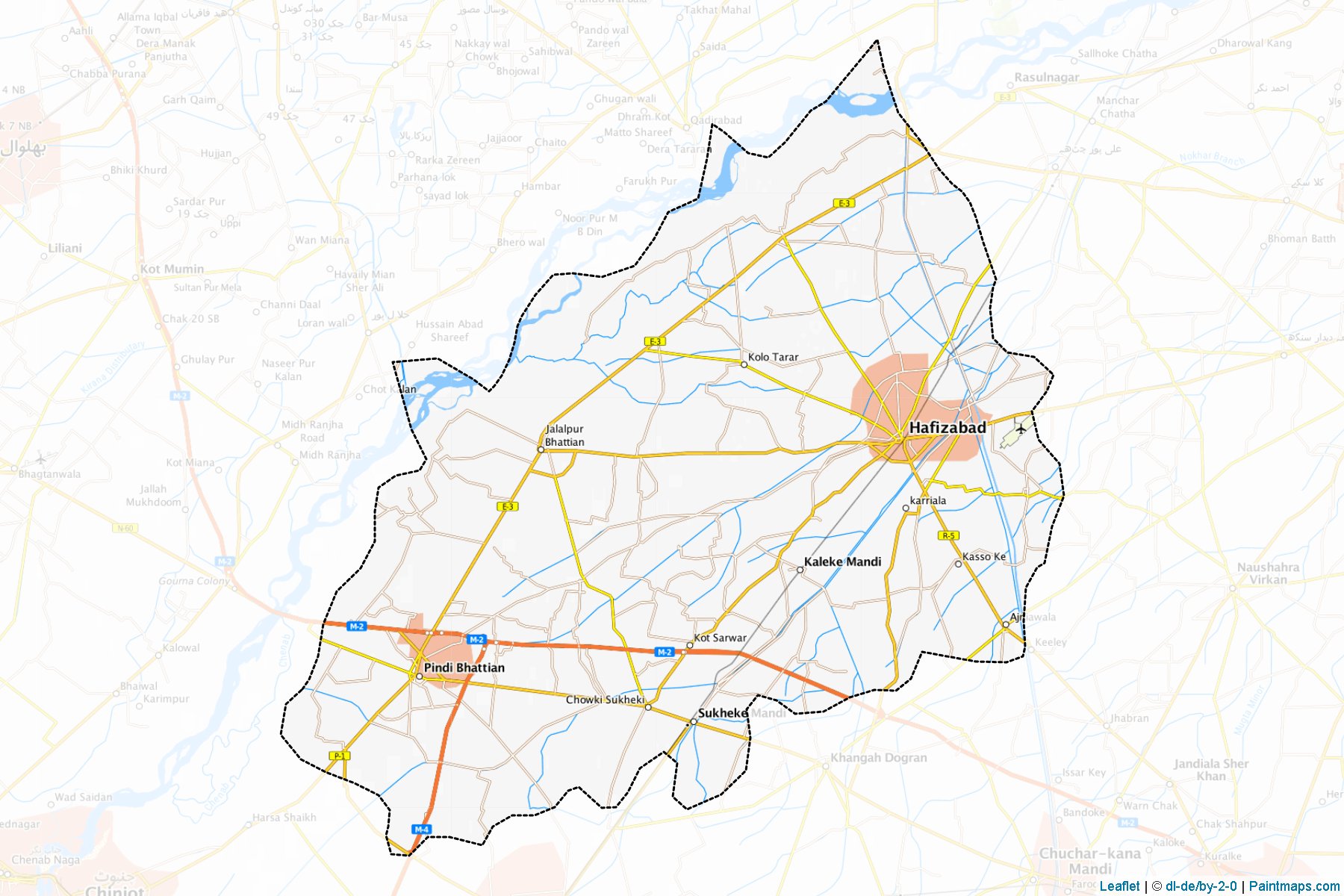 Hafizabad (Punjab) Map Cropping Samples-1