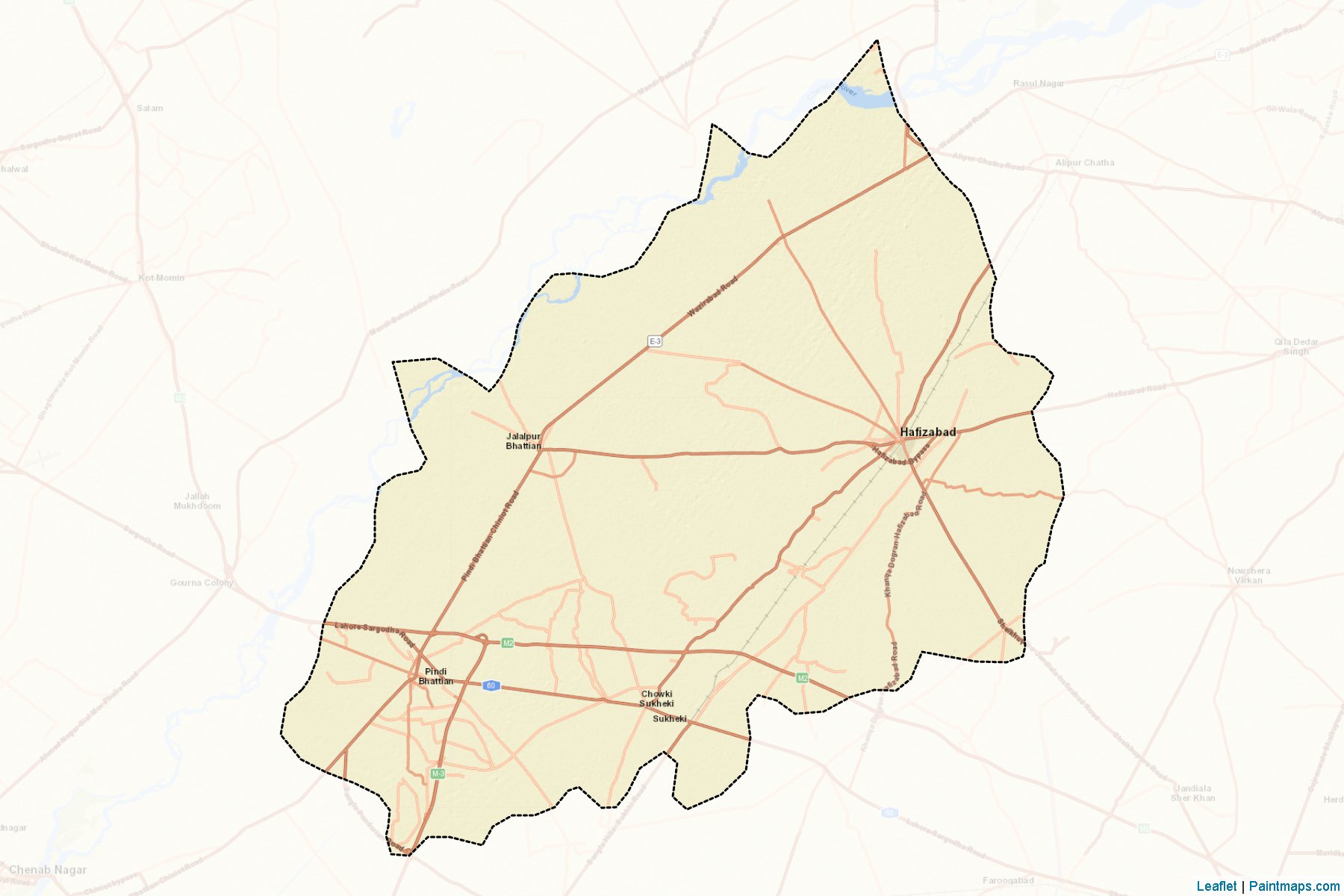 Hafizabad (Punjab) Map Cropping Samples-2