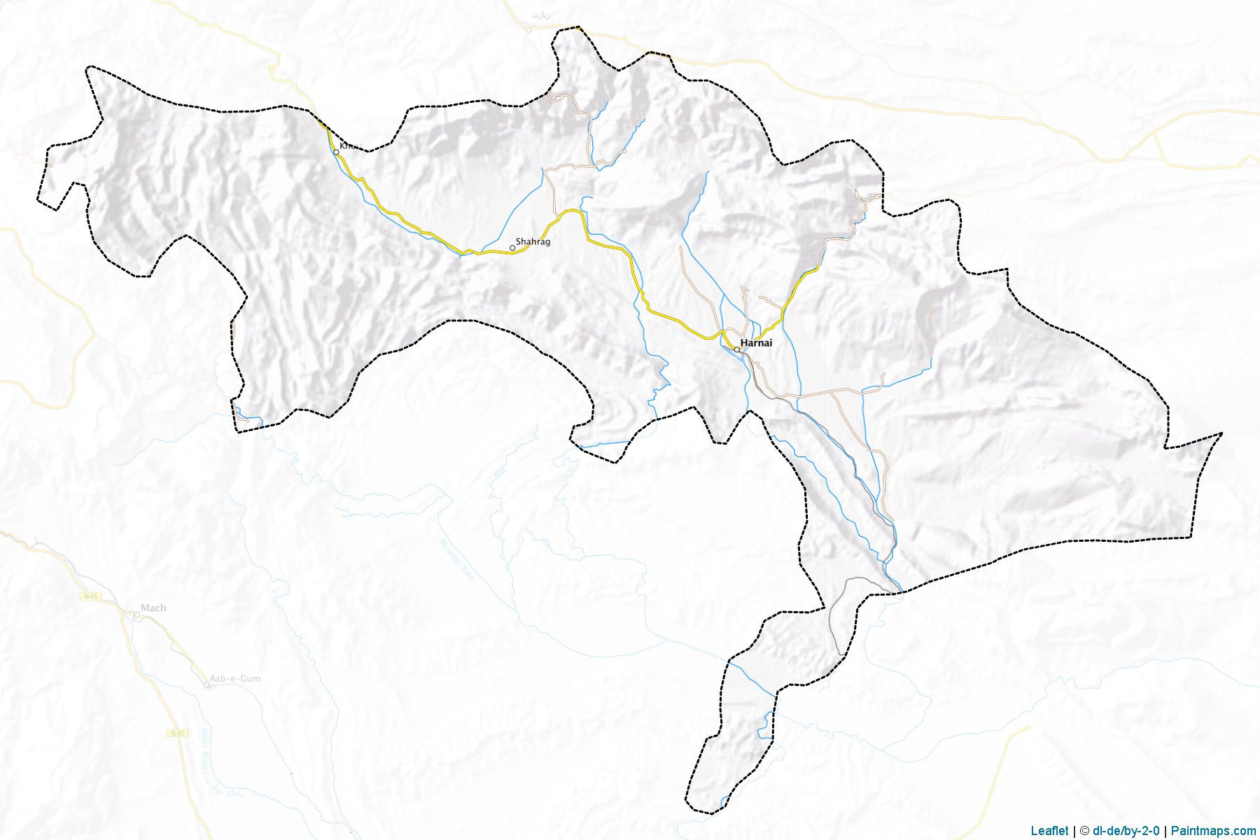 Harnai (Balochistan) Map Cropping Samples-1