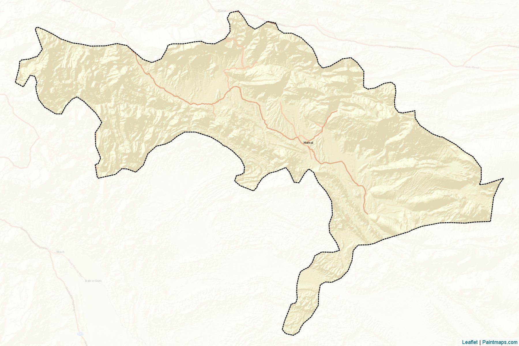 Harnai (Balochistan) Map Cropping Samples-2