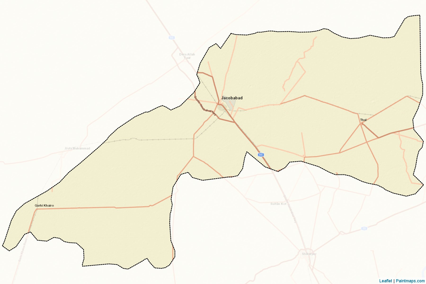 Jacobabad (Sindh) Map Cropping Samples-2