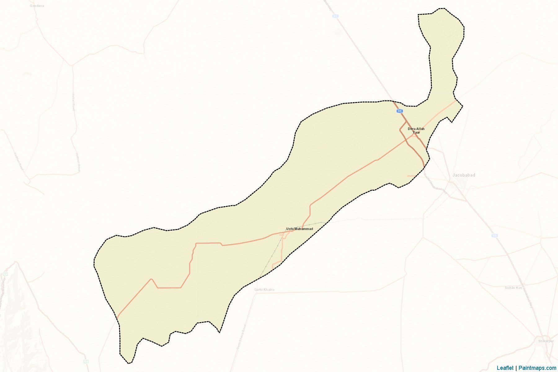 Jaffarabad (Balochistan) Map Cropping Samples-2